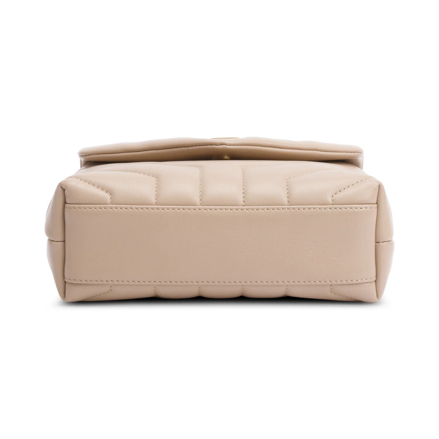Saint Laurent 2021 Beige Monogram Matelasse Toy Loulou Crossbody Bag - Image 7