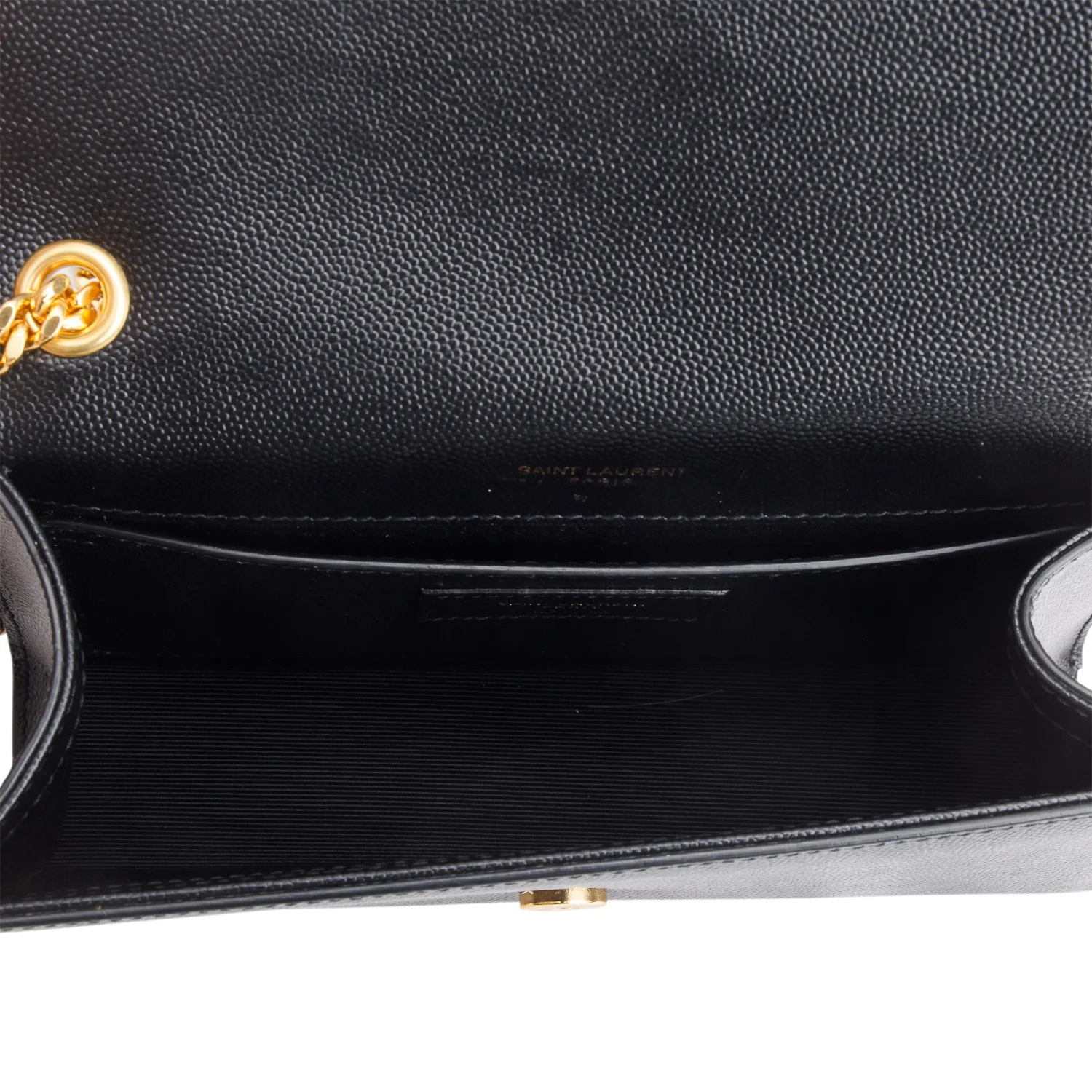 Saint Laurent 2021 Black Grain De Poudre Leather Small Kate Tassel Bag w/ Box - Image 9