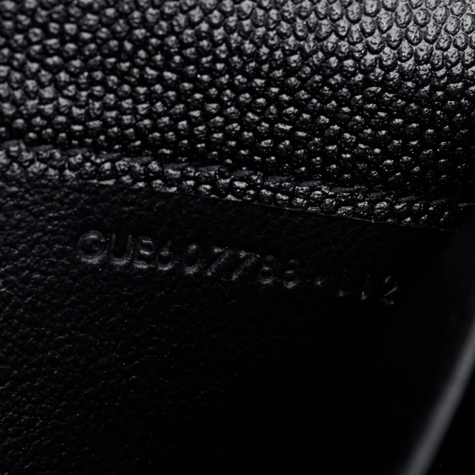 Saint Laurent 2021 Black Grain De Poudre Leather Uptown Chain Wallet - Image 10
