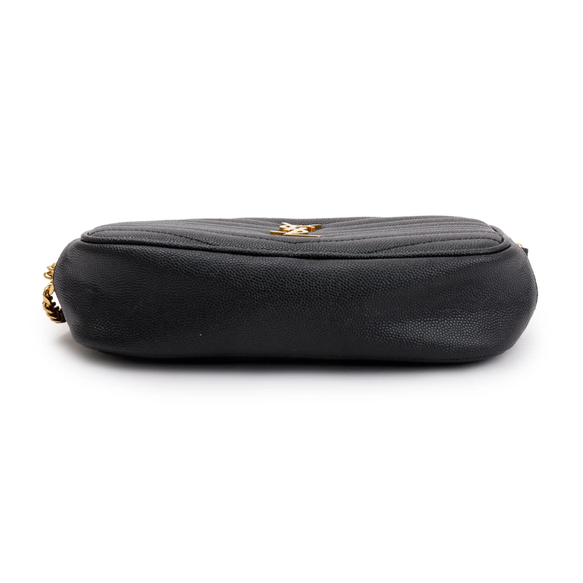 Saint Laurent 2021 Black Quilted Leather Mini Lou Camera Bag - Image 6