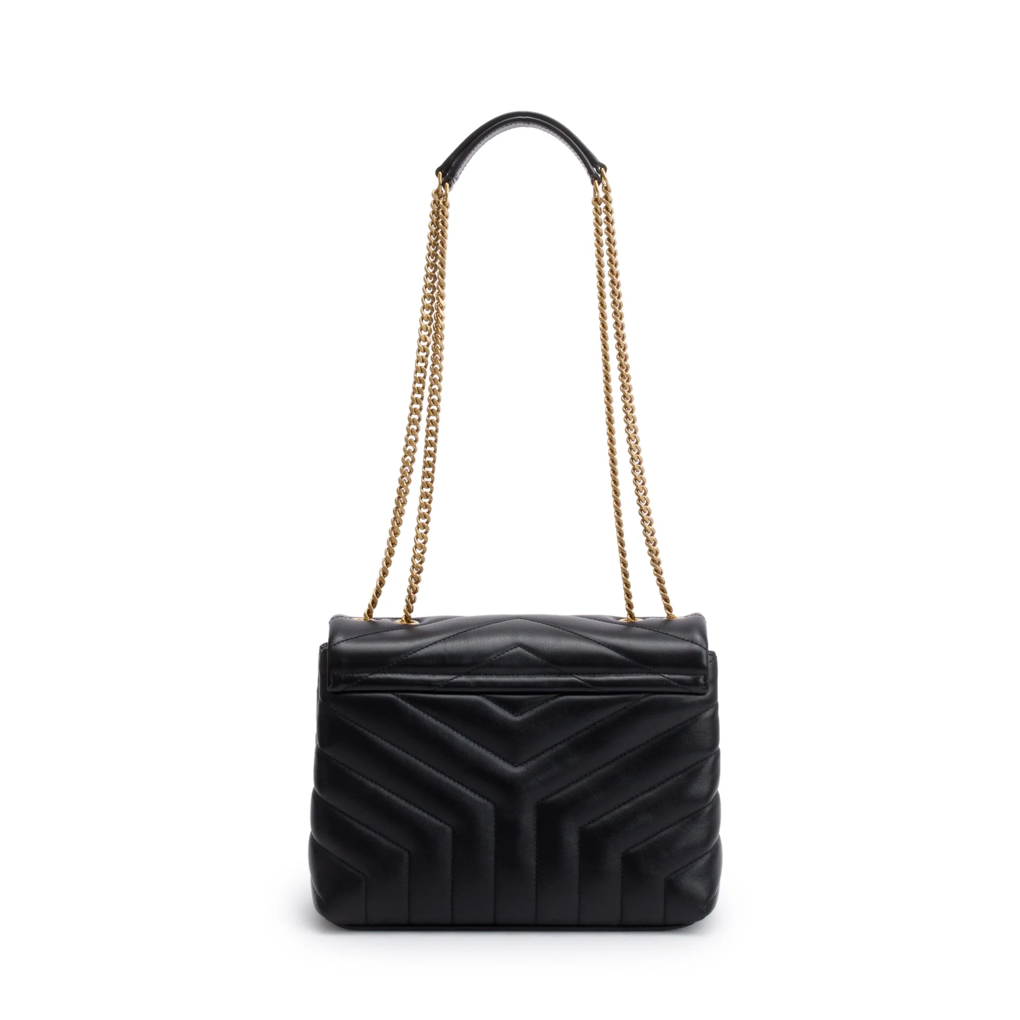 Saint Laurent 2021 Black Quilted Leather Small Loulou Shoulder Bag w/ Box - Image 6