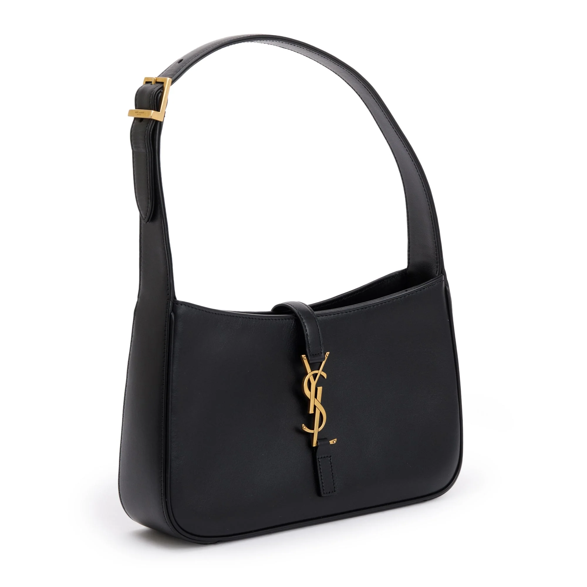 Saint Laurent 2021 Black Smooth Calfskin Leather Le 5 a 7 Hobo Bag - Image 3