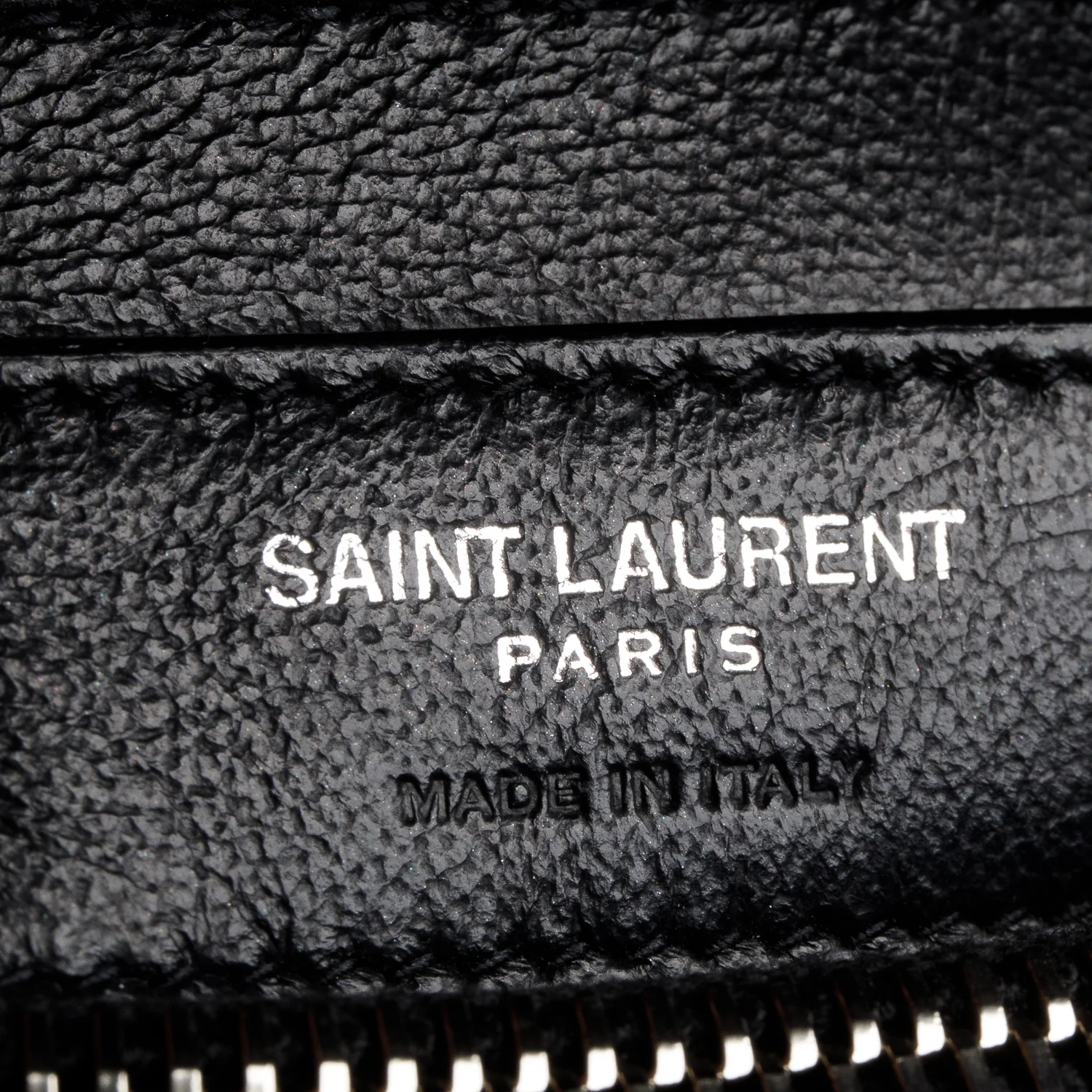 Saint Laurent 2021 Black Y Chevron Leather Small LouLou Shoulder Bag w/ Box & Receipt - Image 10