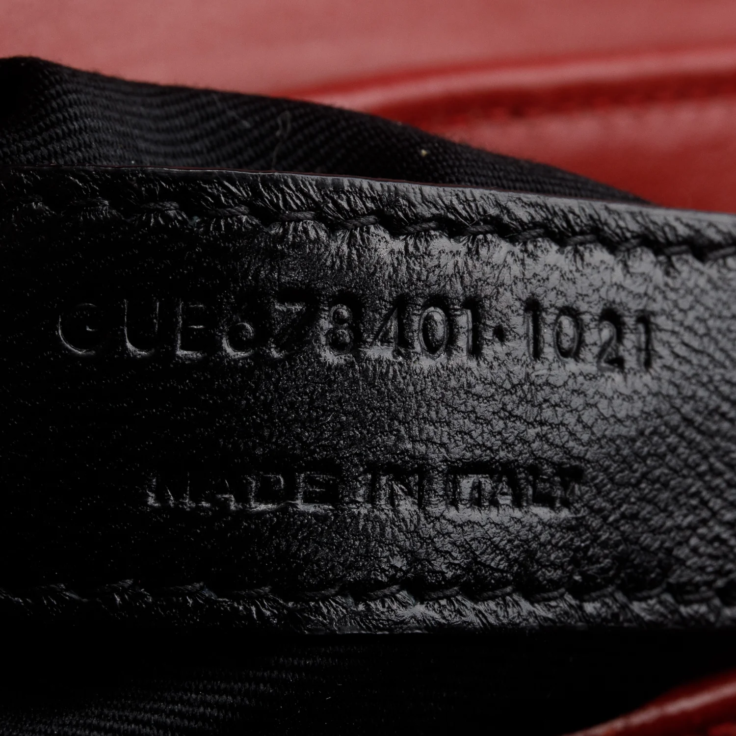 Saint Laurent 2021 Red Calfskin Y Quilted Monogram Toy Loulou Crossbody Bag w/ Box - Image 10
