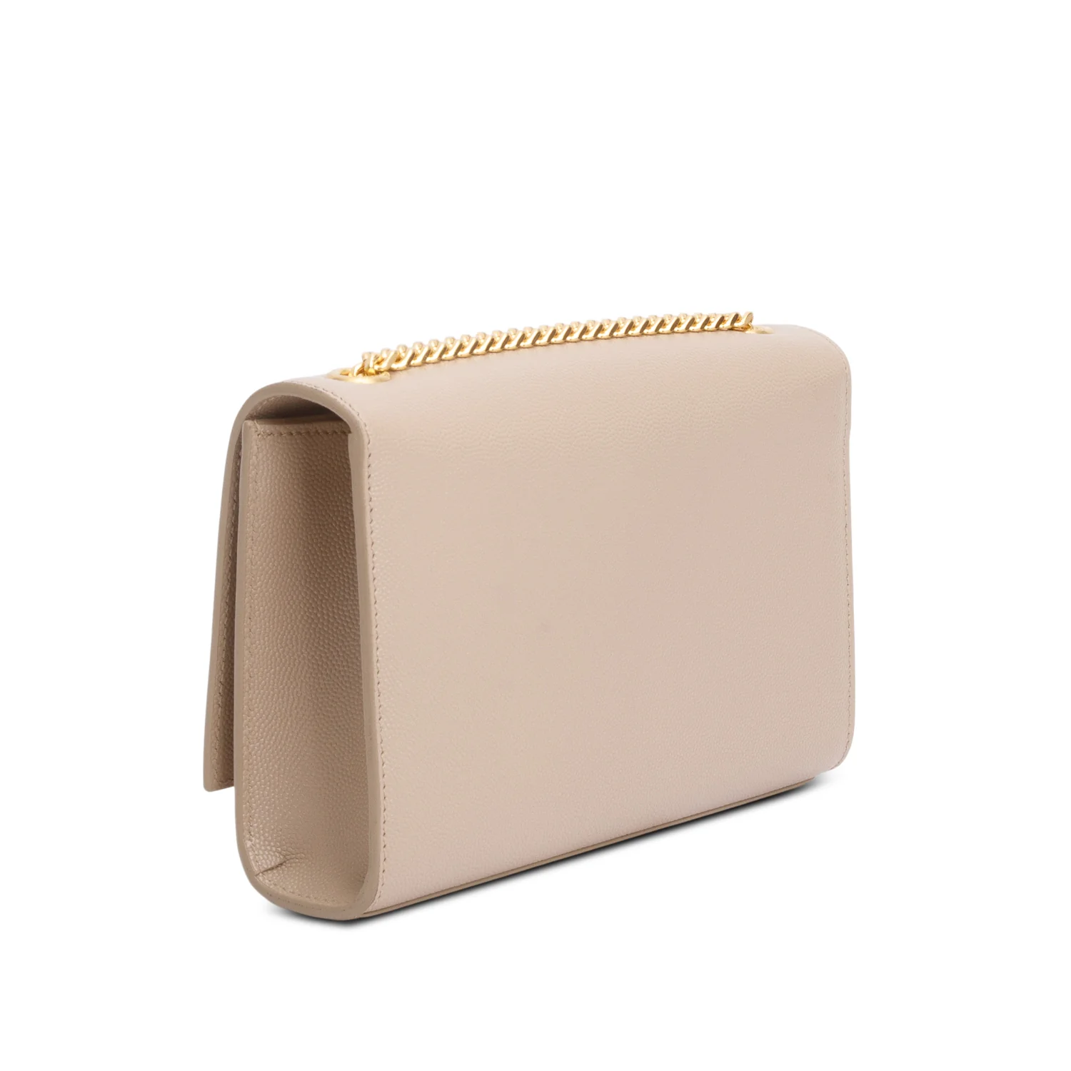 Saint Laurent 2022 Beige Grain De Poudre Small Monogram Kate Satchel w/ Box & Receipt - Image 7