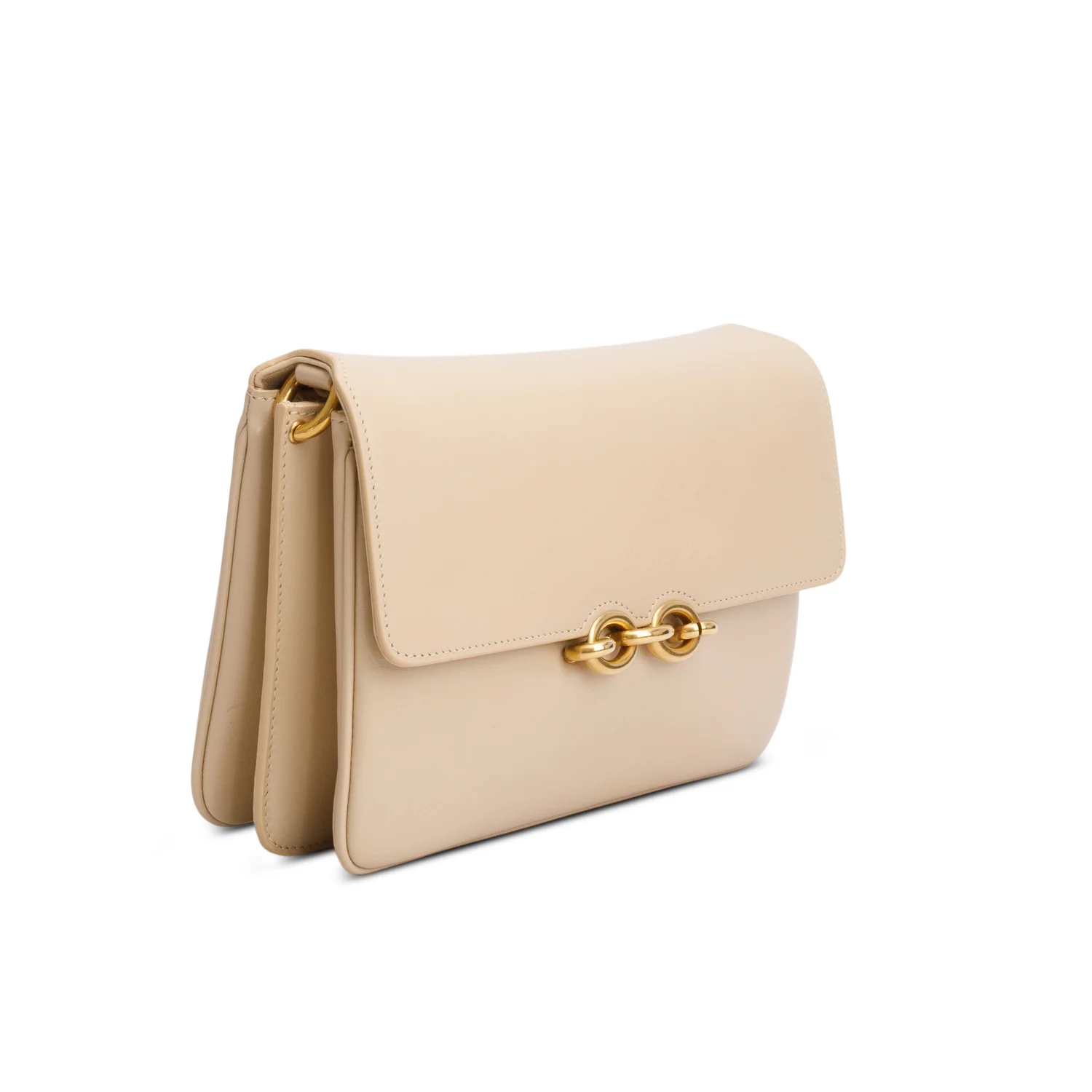 Saint Laurent 2022 Beige Smooth Calfskin Le Maillon Satchel - Image 3