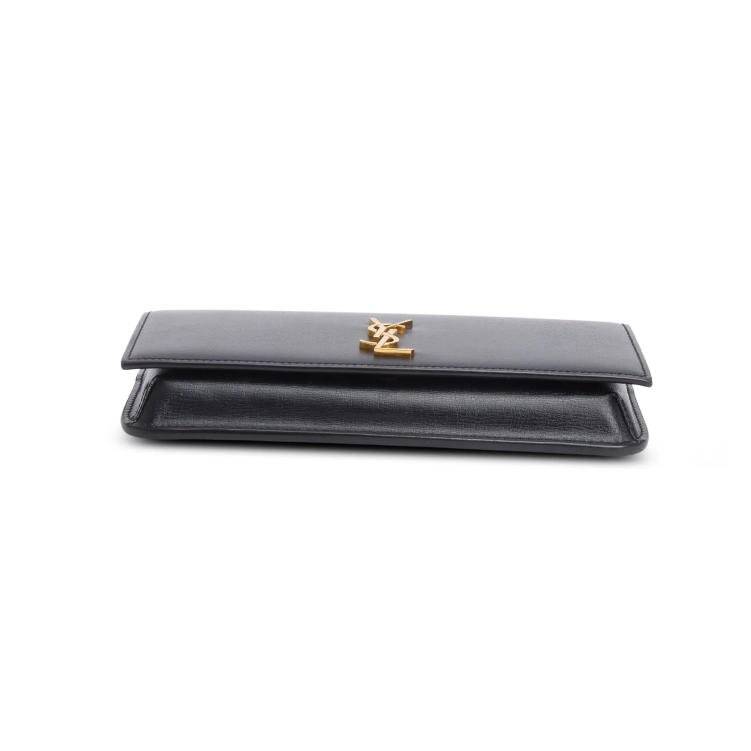 Saint Laurent 2022 Black Calfskin Leather Cassandre Phone Holder w/ Box - Image 8