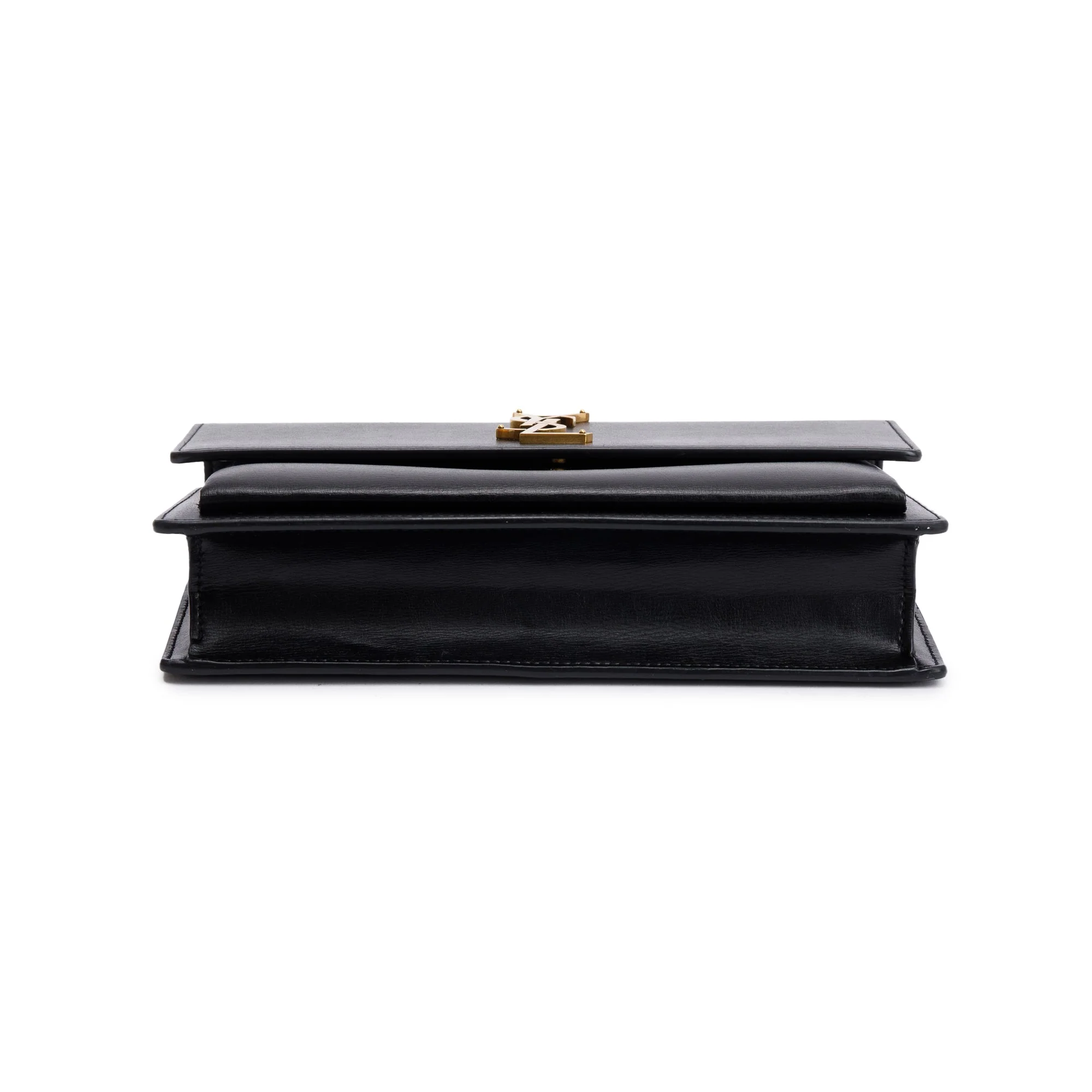 Saint Laurent 2022 Black Calfskin Leather Medium Sunset Handle Bag w/ Box - Image 7
