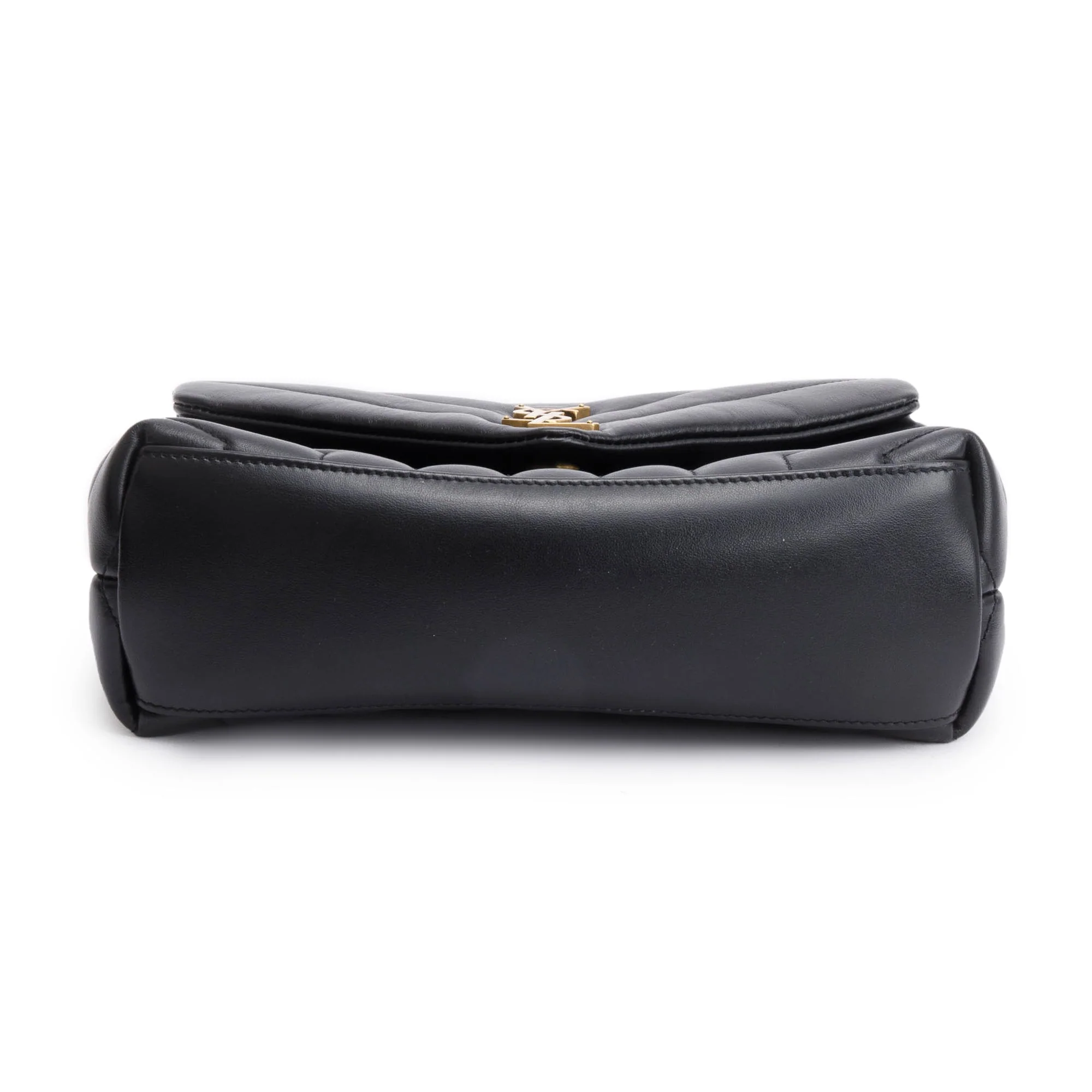 Saint Laurent 2022 Black Quilted Leather Small Loulou Shoulder Bag w/ Box - Image 7