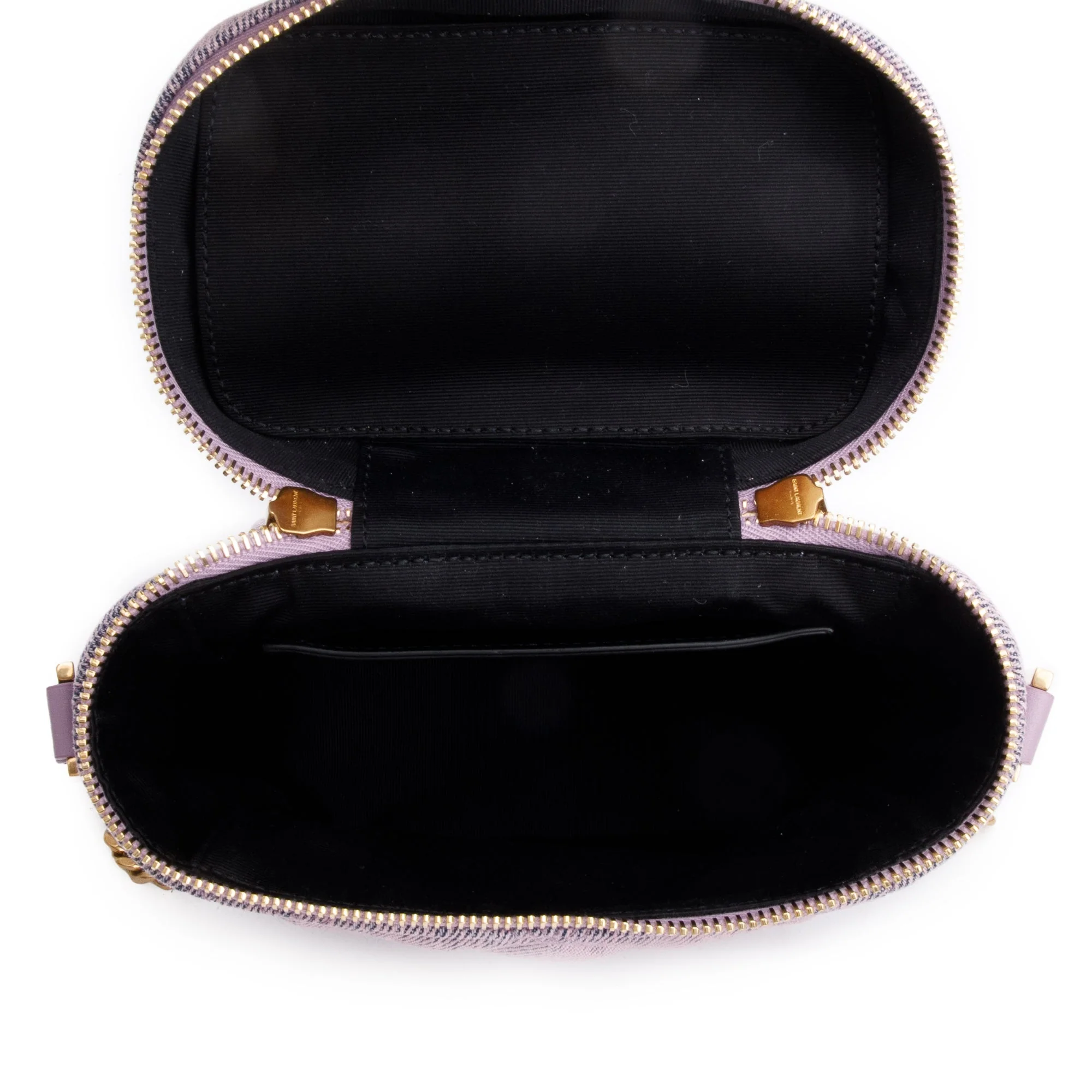 Saint Laurent 2022 Purple Denim 80's Vanity Crossbody Bag - Image 8