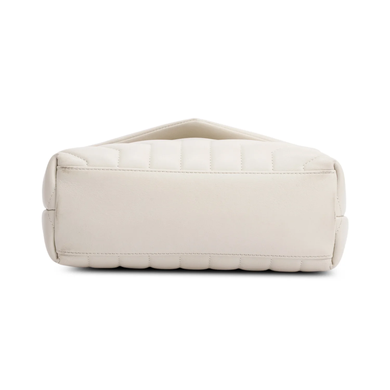 Saint Laurent 2022 White Y Quilted Leather Small Loulou Shoulder Bag - Image 7