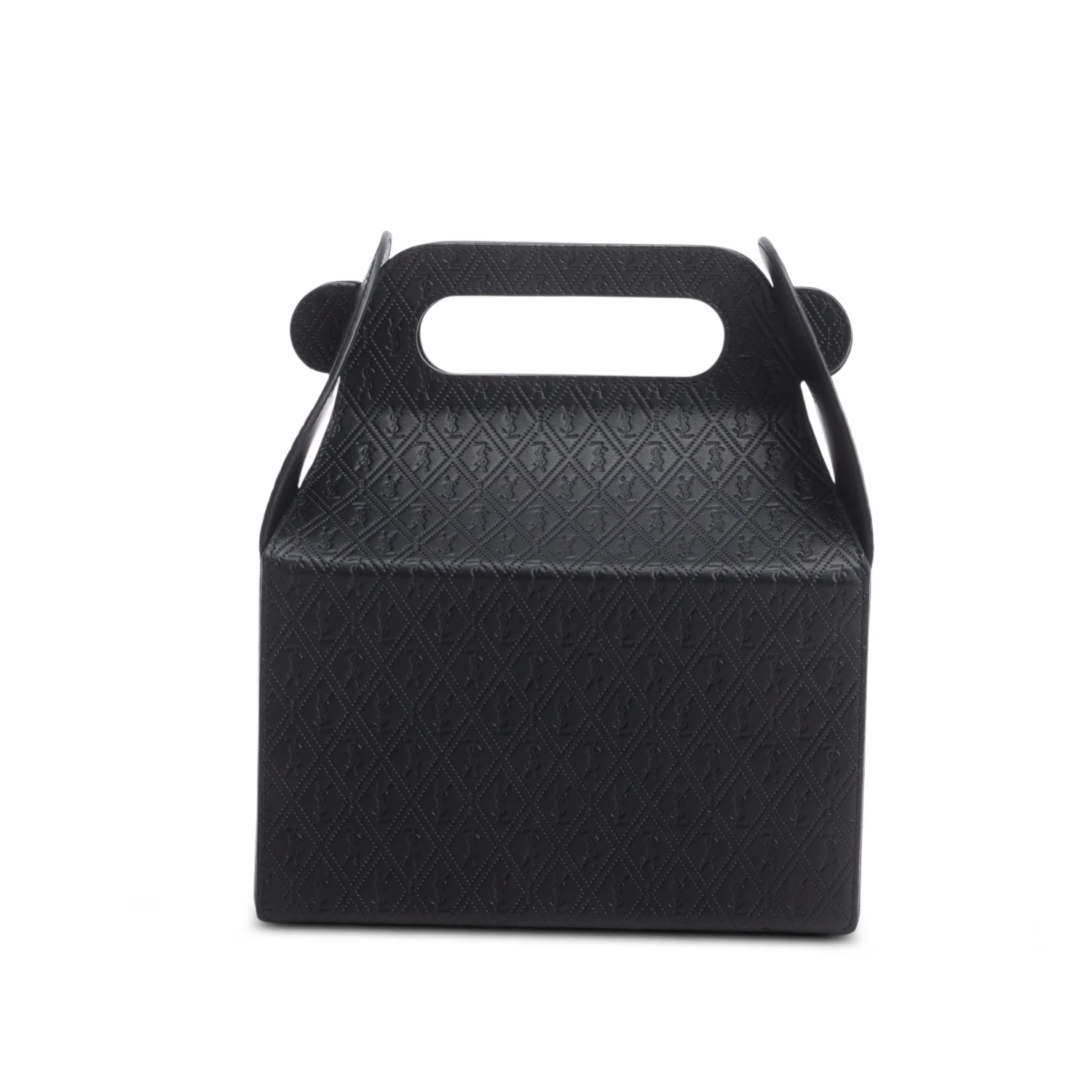 Saint Laurent 2023 Black Calfskin Monogram Take Away Box - Image 3