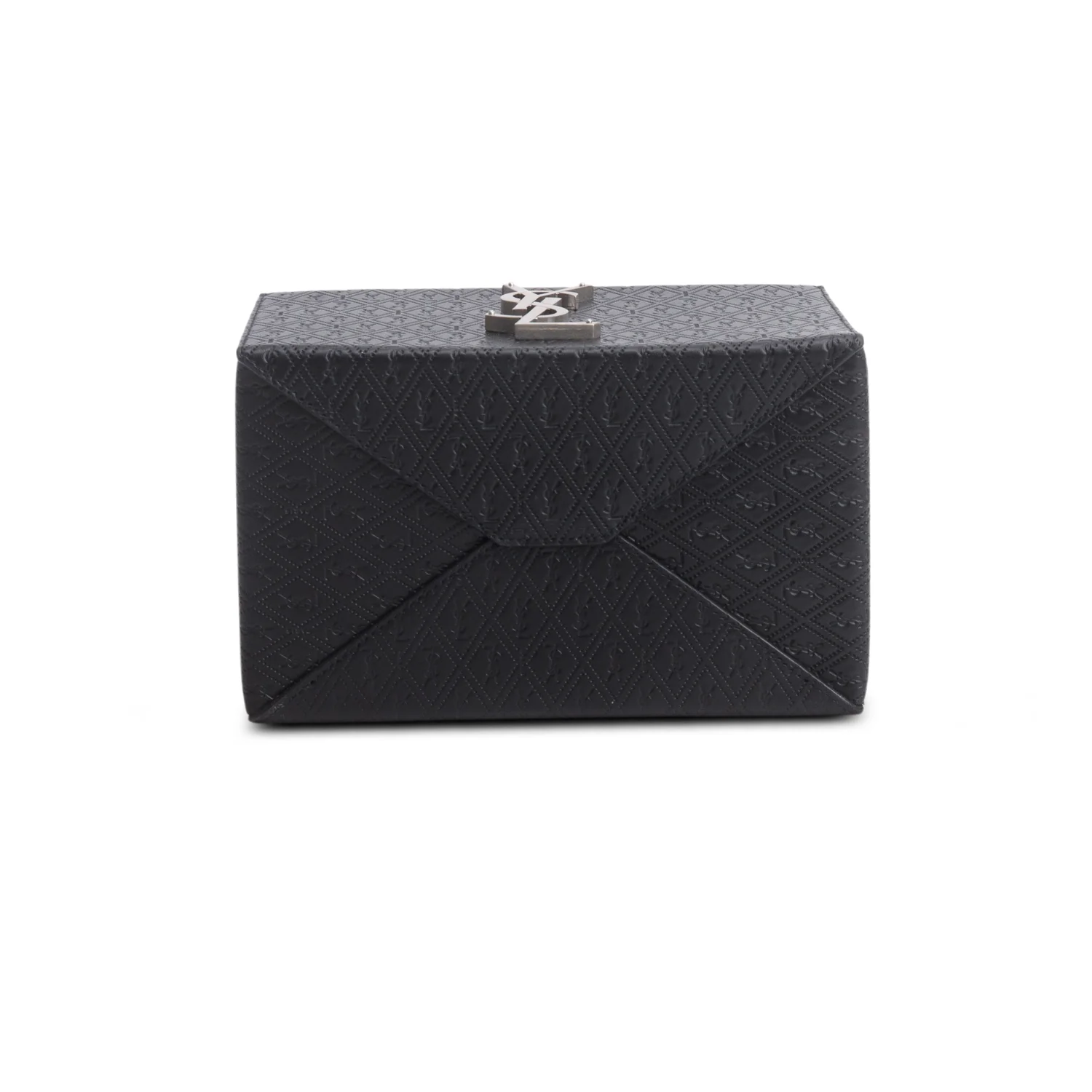 Saint Laurent 2023 Black Calfskin Monogram Take Away Box - Image 5