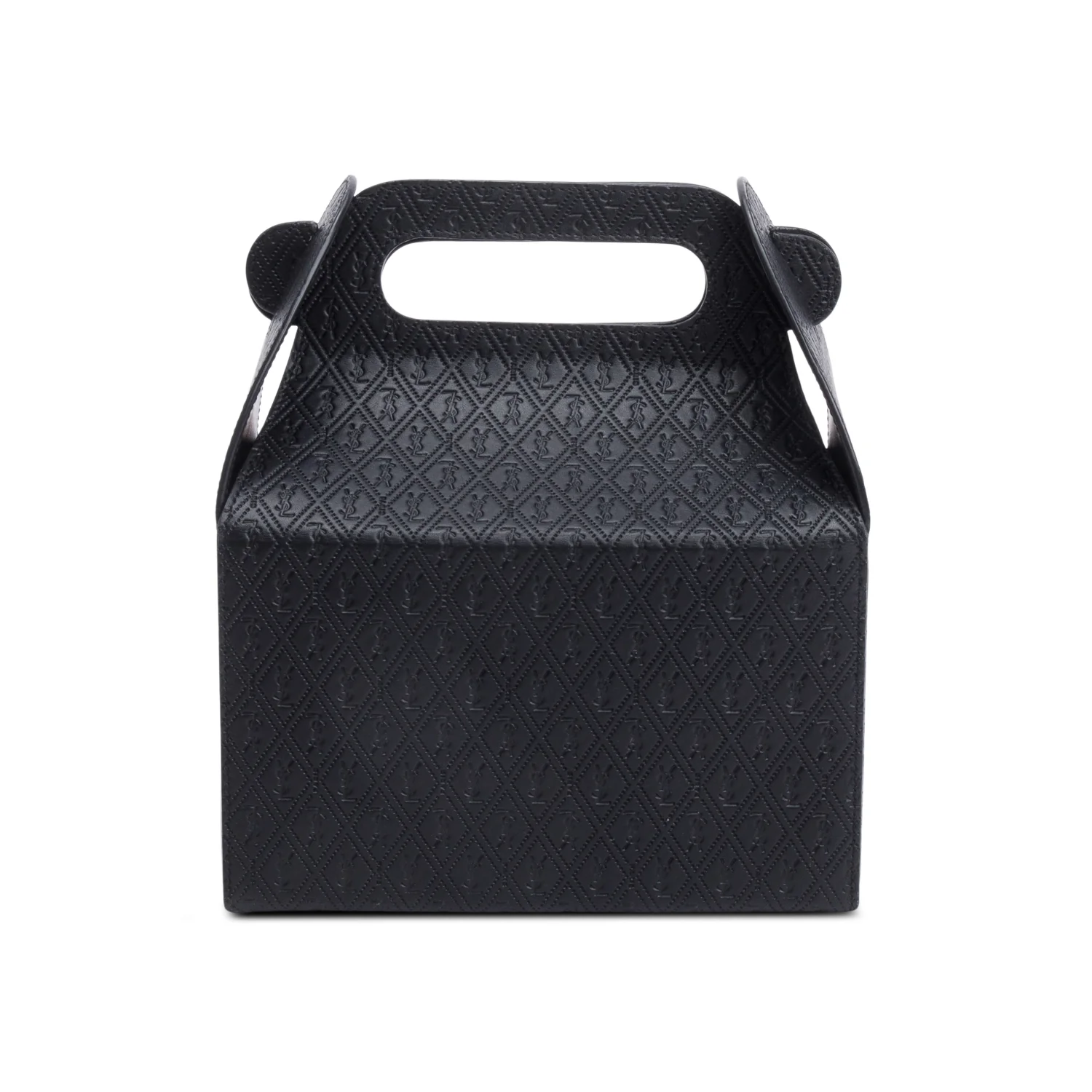 Saint Laurent 2023 Black Monogram Leather Take Away Box - Image 3