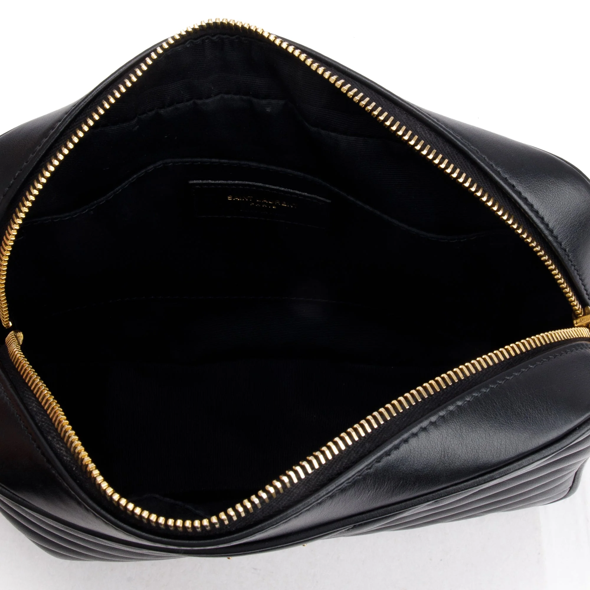 Saint Laurent 2024 Black Quilted Leather Lou Camera Bag w/ Receipt - Image 7