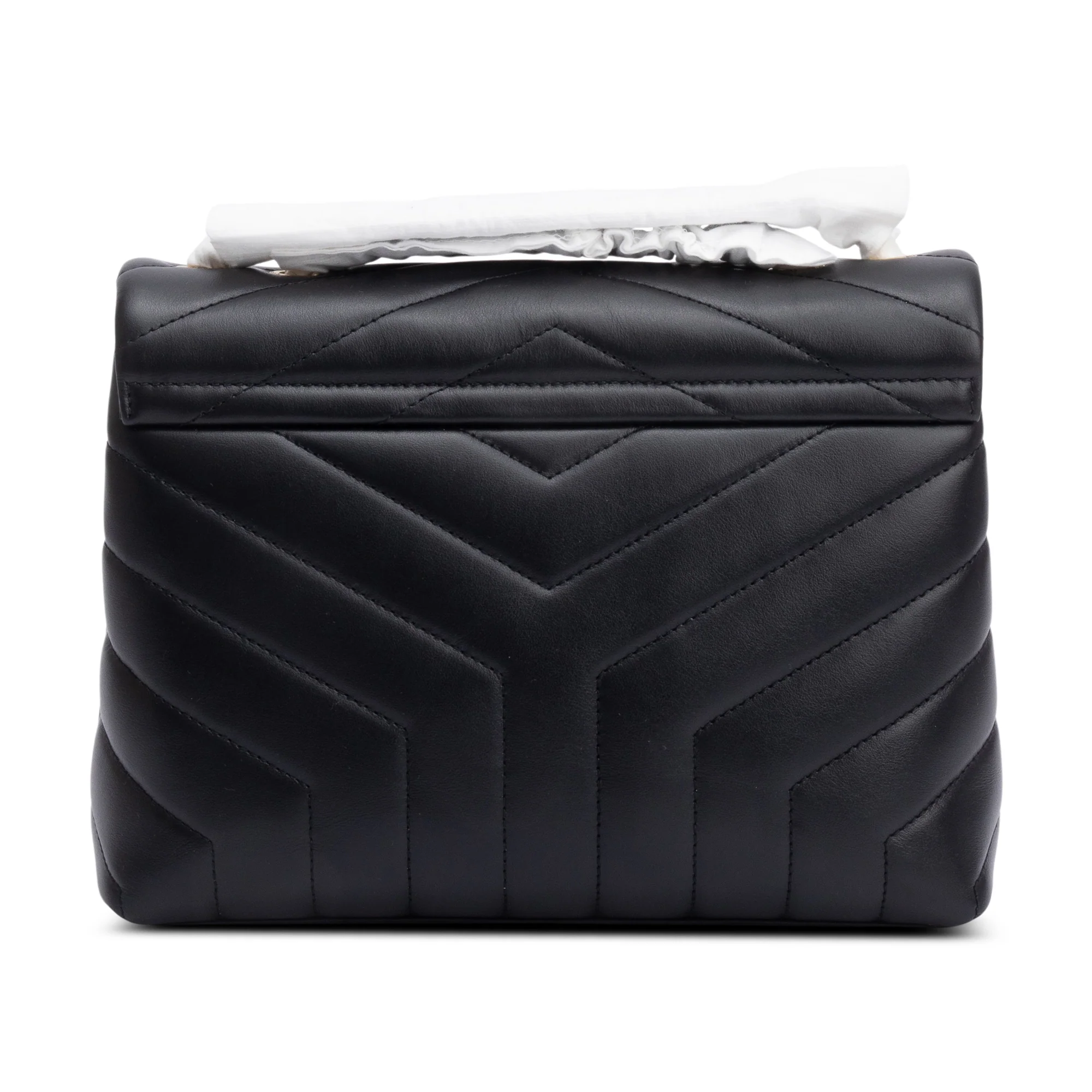 Saint Laurent 2024 Black Quilted Leather Small Loulou Shoulder Bag - Image 3