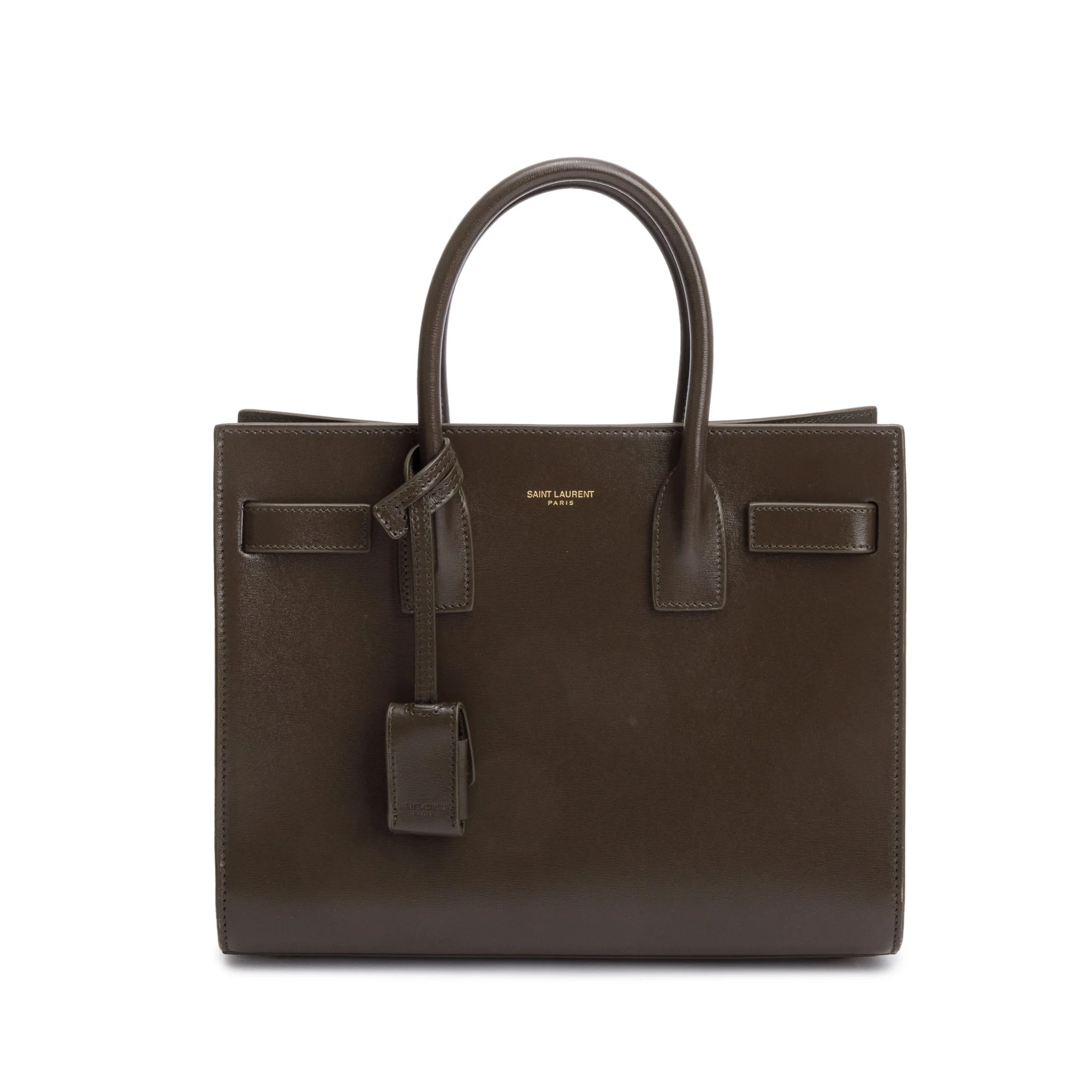 Saint Laurent 2024 Brown Smooth Leather Baby Sac De Jour w/ Strap - Image 3