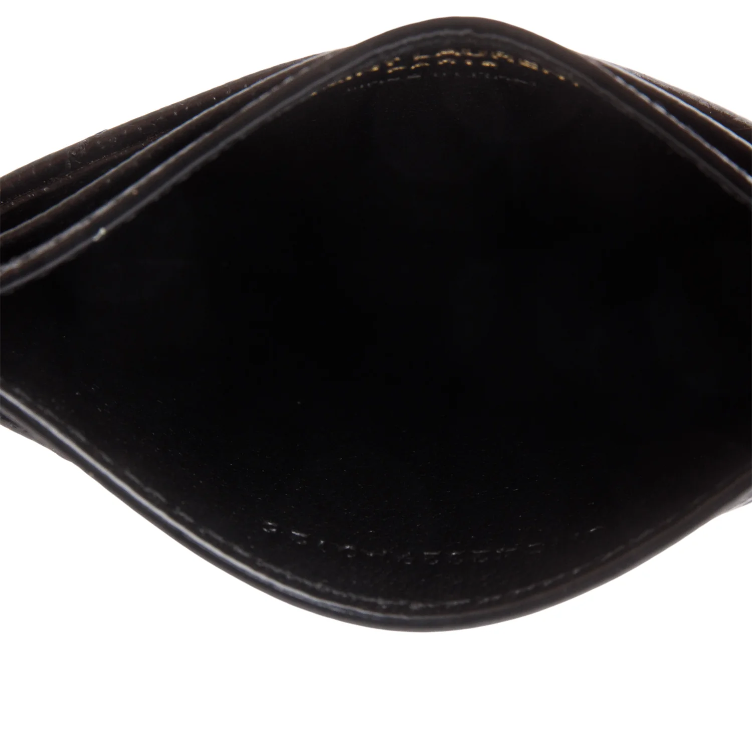 Saint Laurent 2025 Black Grain de Poudre Matelasse Chevron Leather Card Holder - Image 6