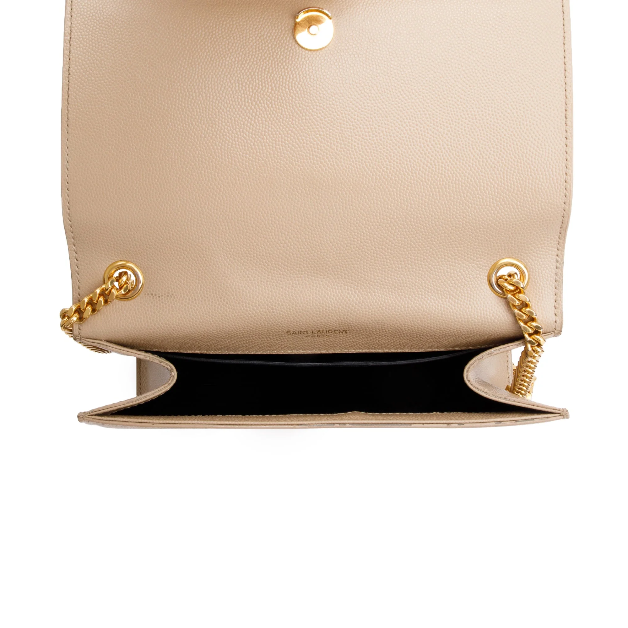 Saint Laurent Beige Grain De Poudre Leather Small Kate Bag - Image 10