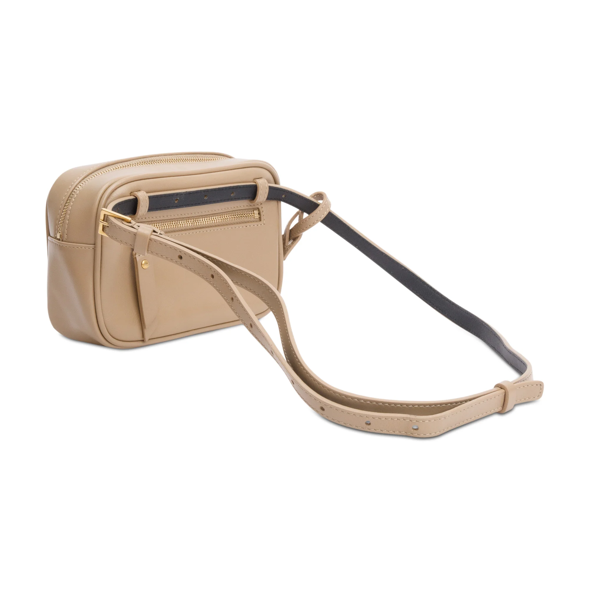 Saint Laurent Beige Quilted Calfskin Leather Lou Belt Bag - Image 4