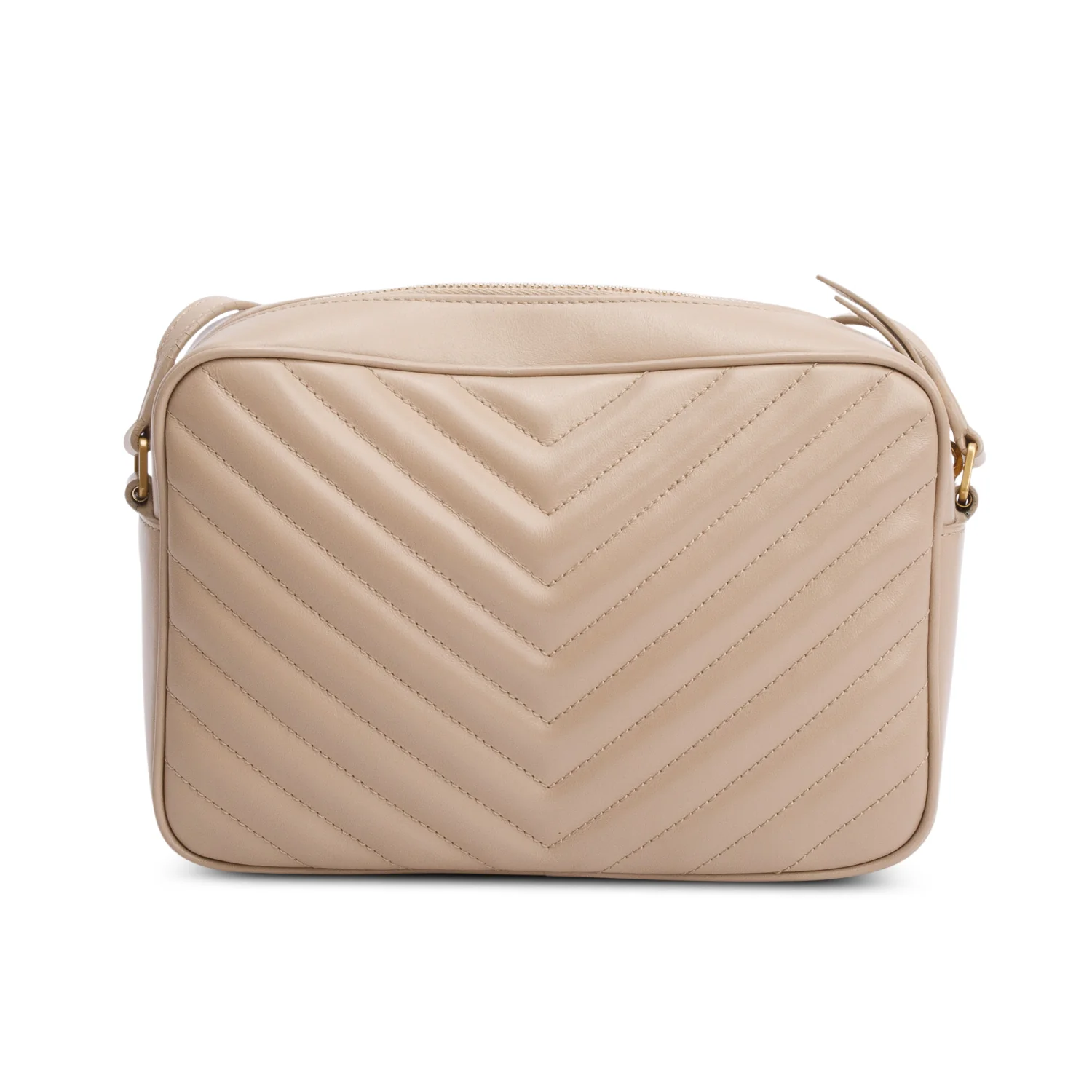 Saint Laurent Beige Quilted Leather Lou Camera Bag w/ Box - Image 6