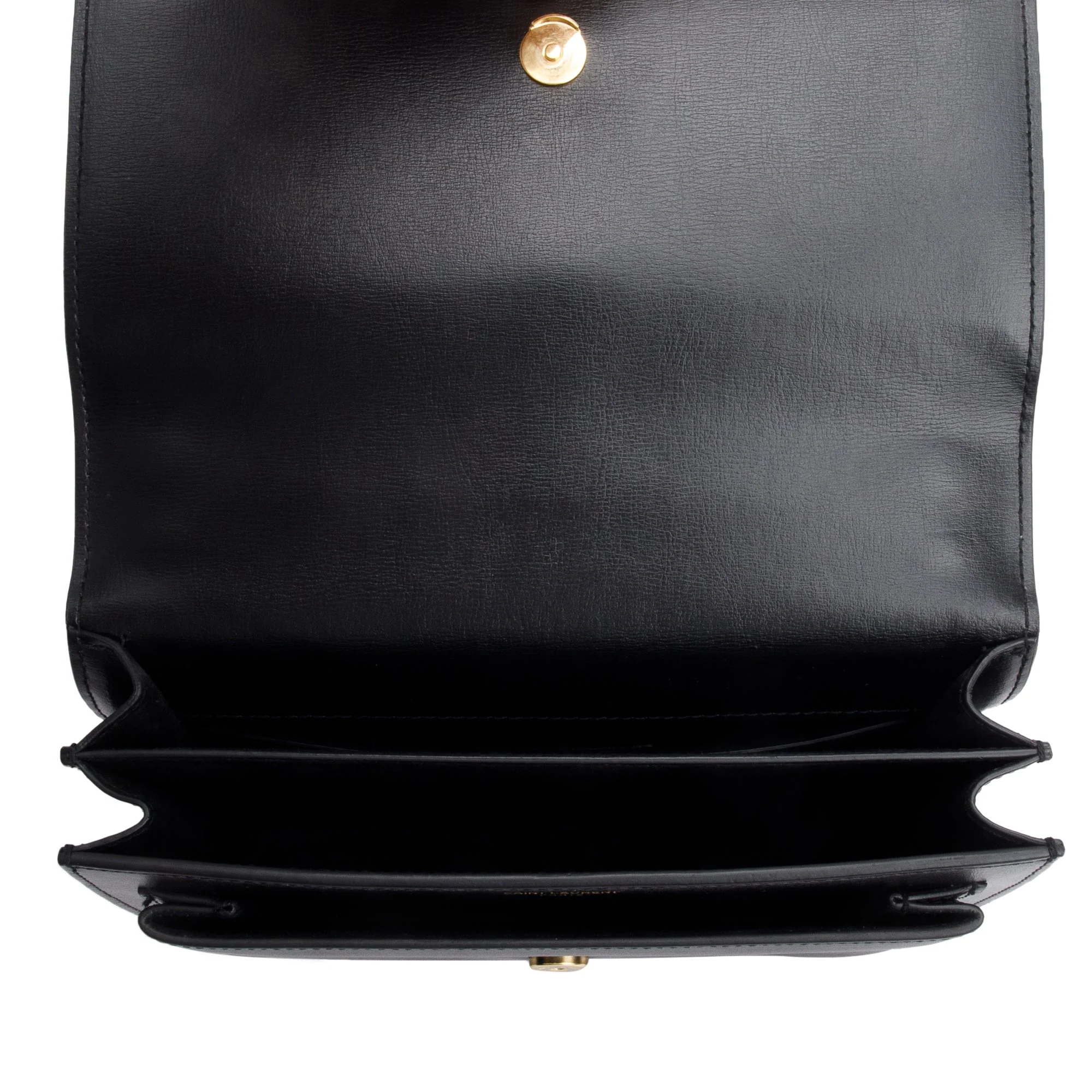 Saint Laurent Black Calfskin Leather Medium Sunset Shoulder Bag - Image 8
