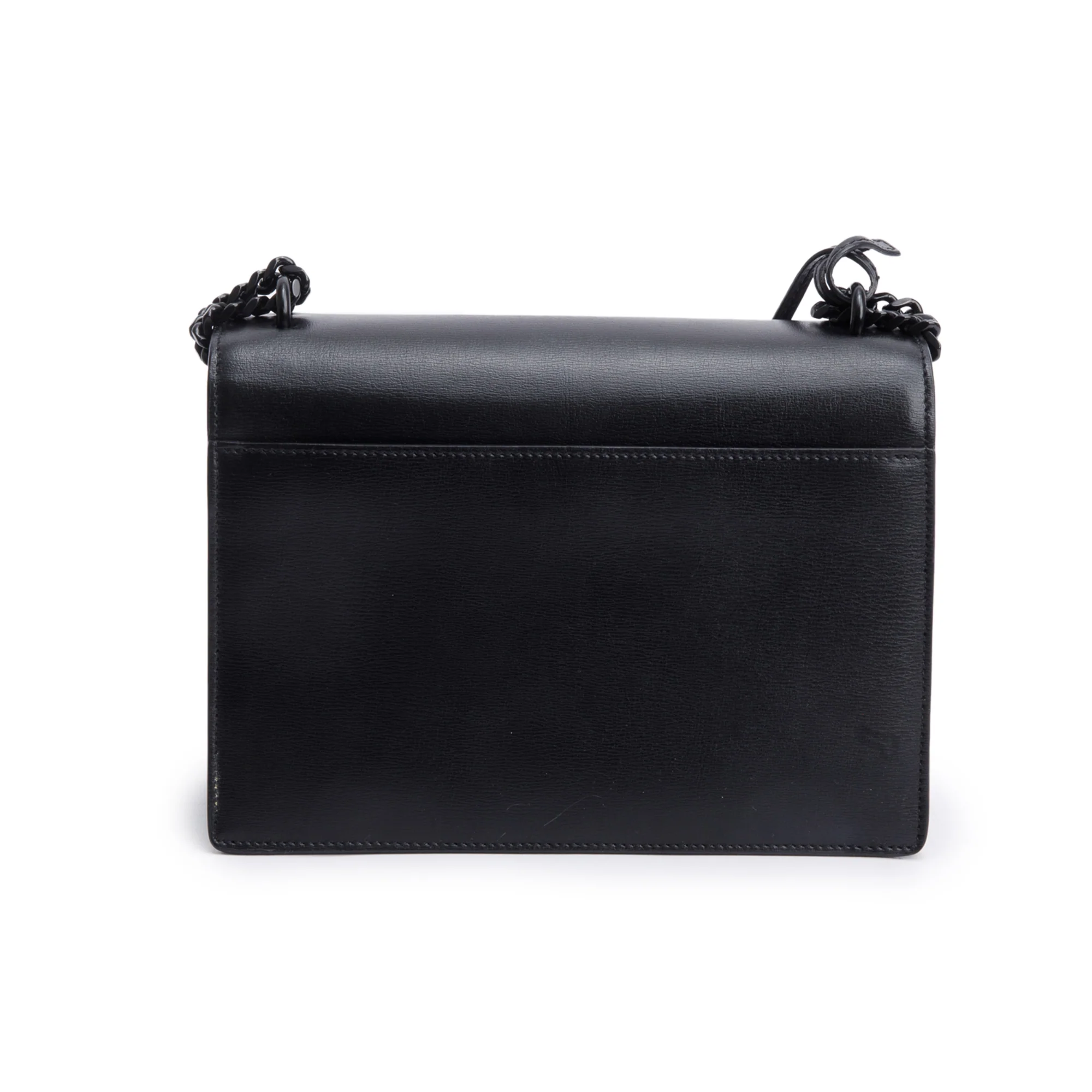 Saint Laurent Black Calfskin Leather Medium Sunset Shoulder Bag - Image 4