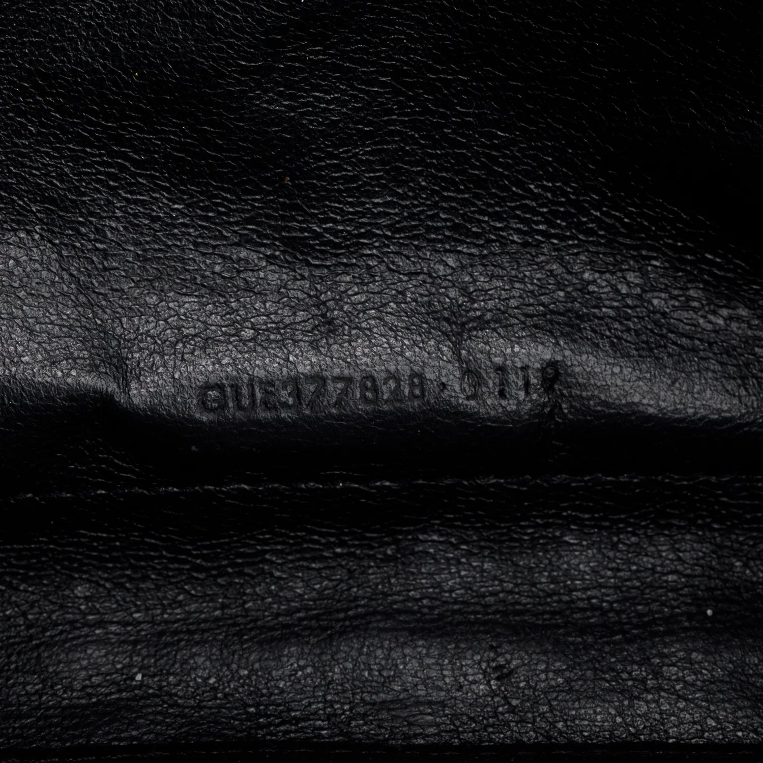 Saint Laurent Black Grain de Poudre Matelasse Chevron Cassandre Chain Wallet w/ Box & Receipt - Image 10