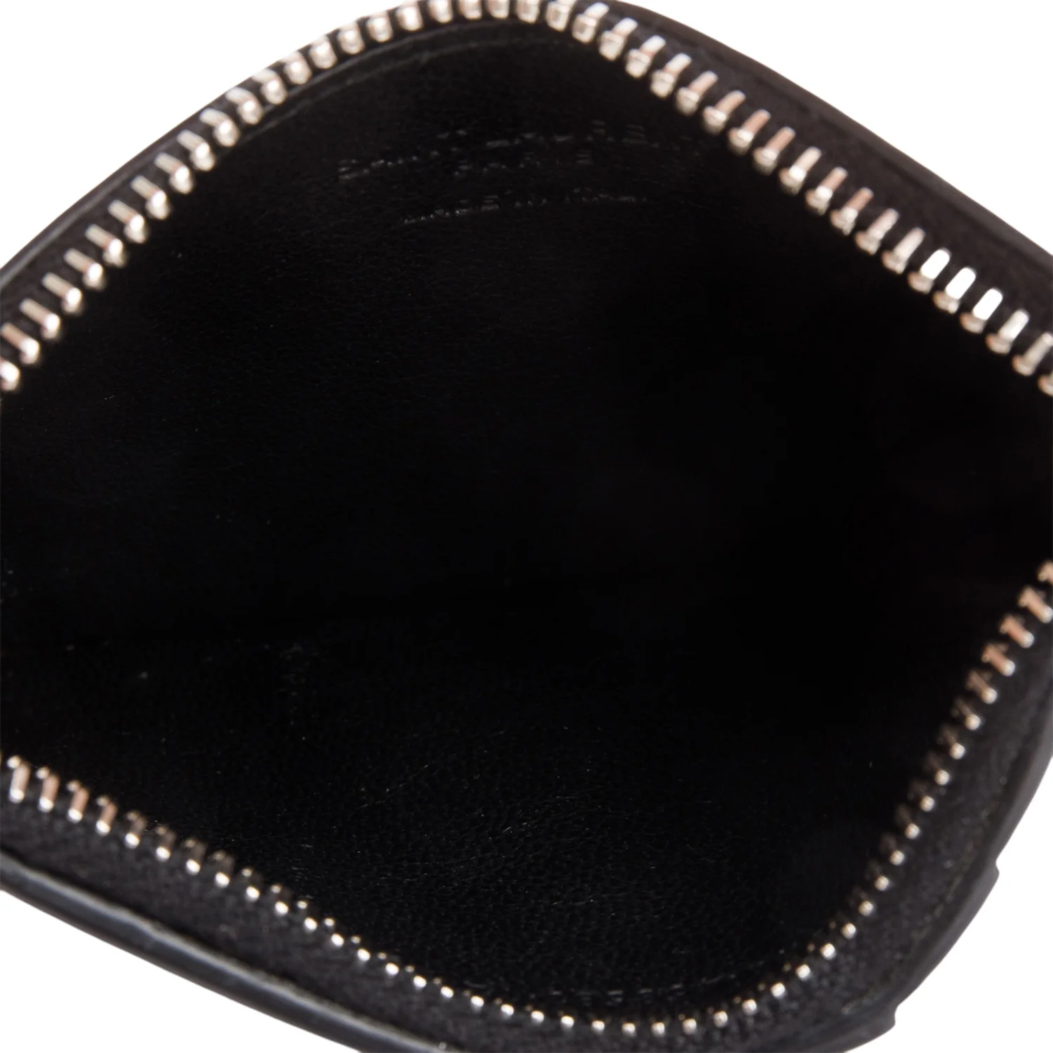 Saint Laurent Black Grain de Poudre Paris Fragments Zipped Card Case w/ Box - Image 7
