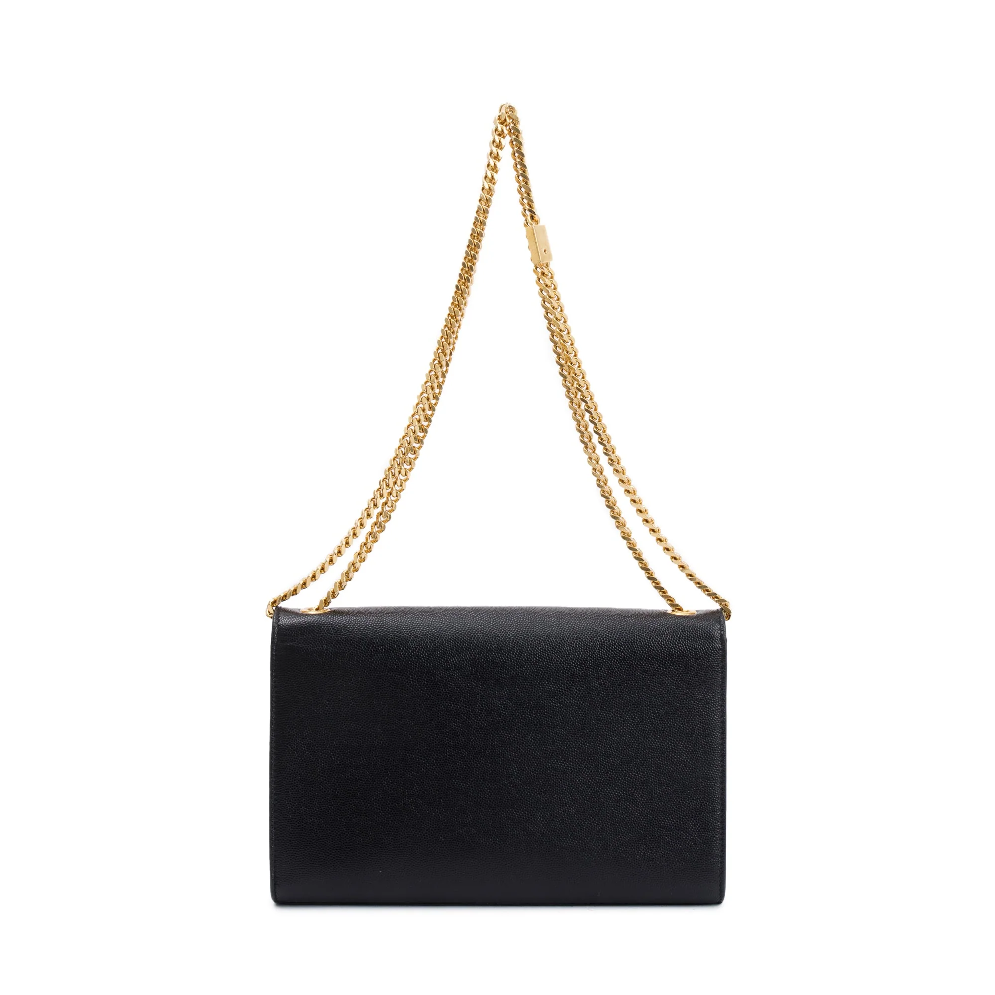 Saint Laurent Black Grained De Poudre Leather Medium Kate Bag - Image 5