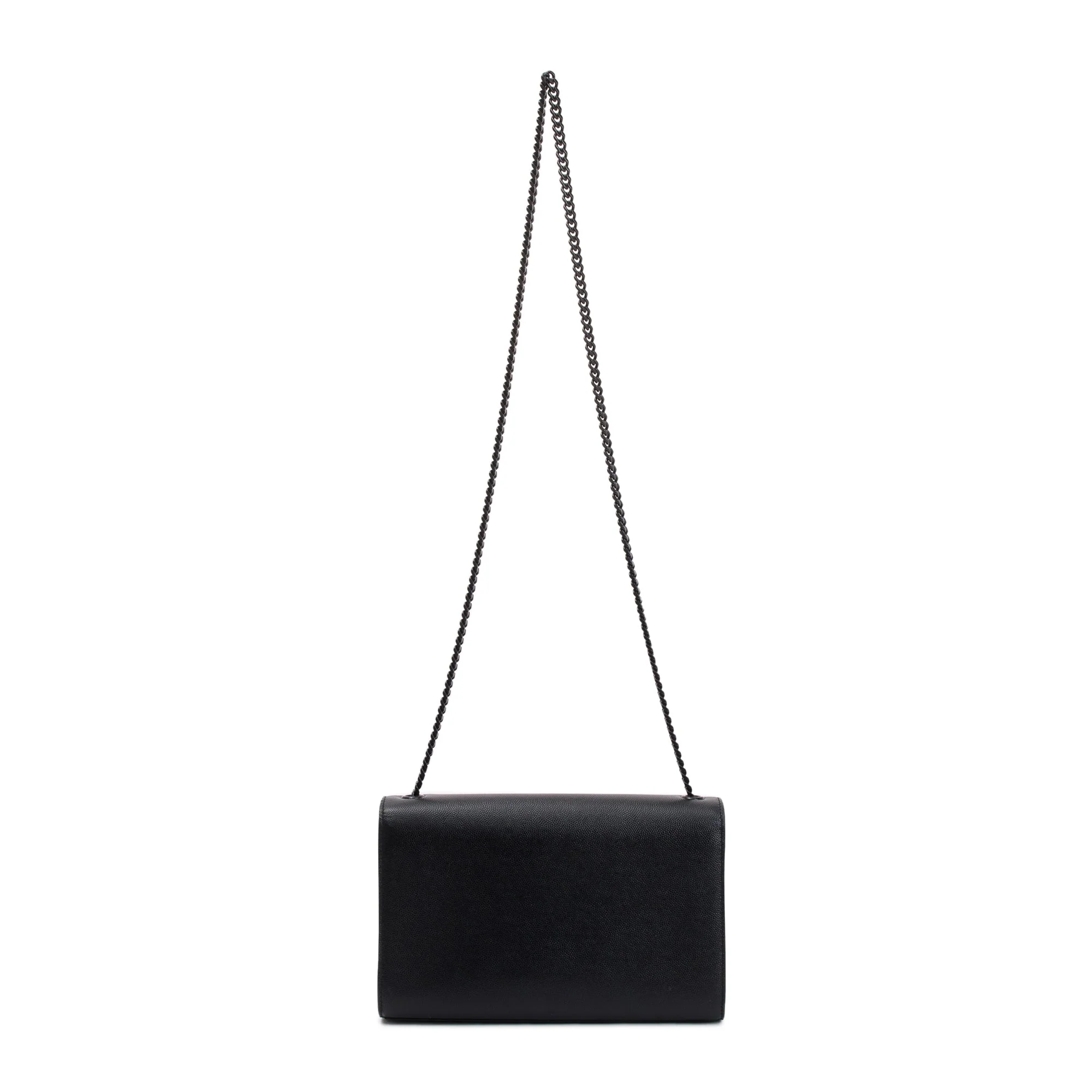 Saint Laurent Black Grained De Poudre Leather Medium Kate Bag - Image 5