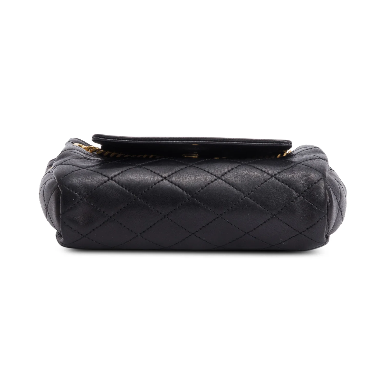Saint Laurent Black Lambskin Leather Mini Nolita Shoulder Bag w/ Box - Image 8