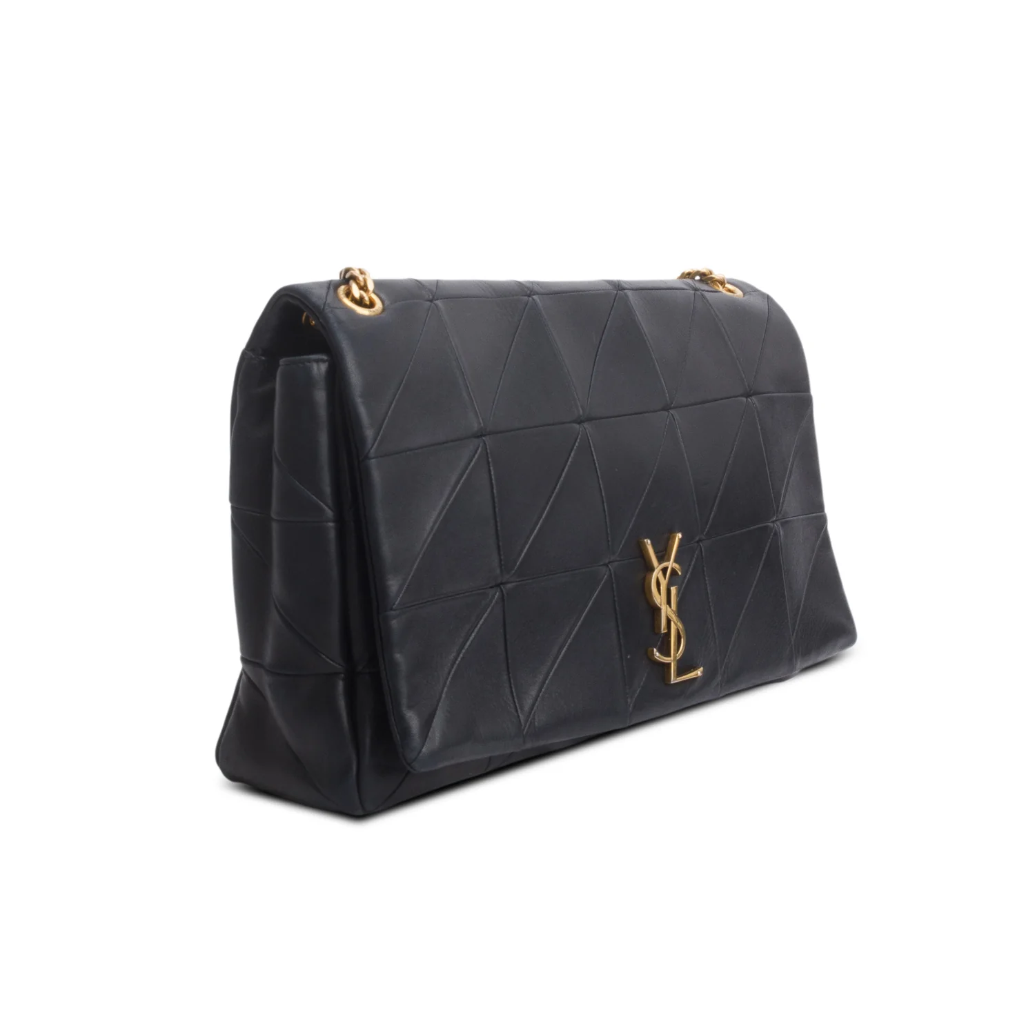 Saint Laurent Black Lambskin Matelasse Monogram Large Jamie 4.3 Shoulder Bag - Image 4