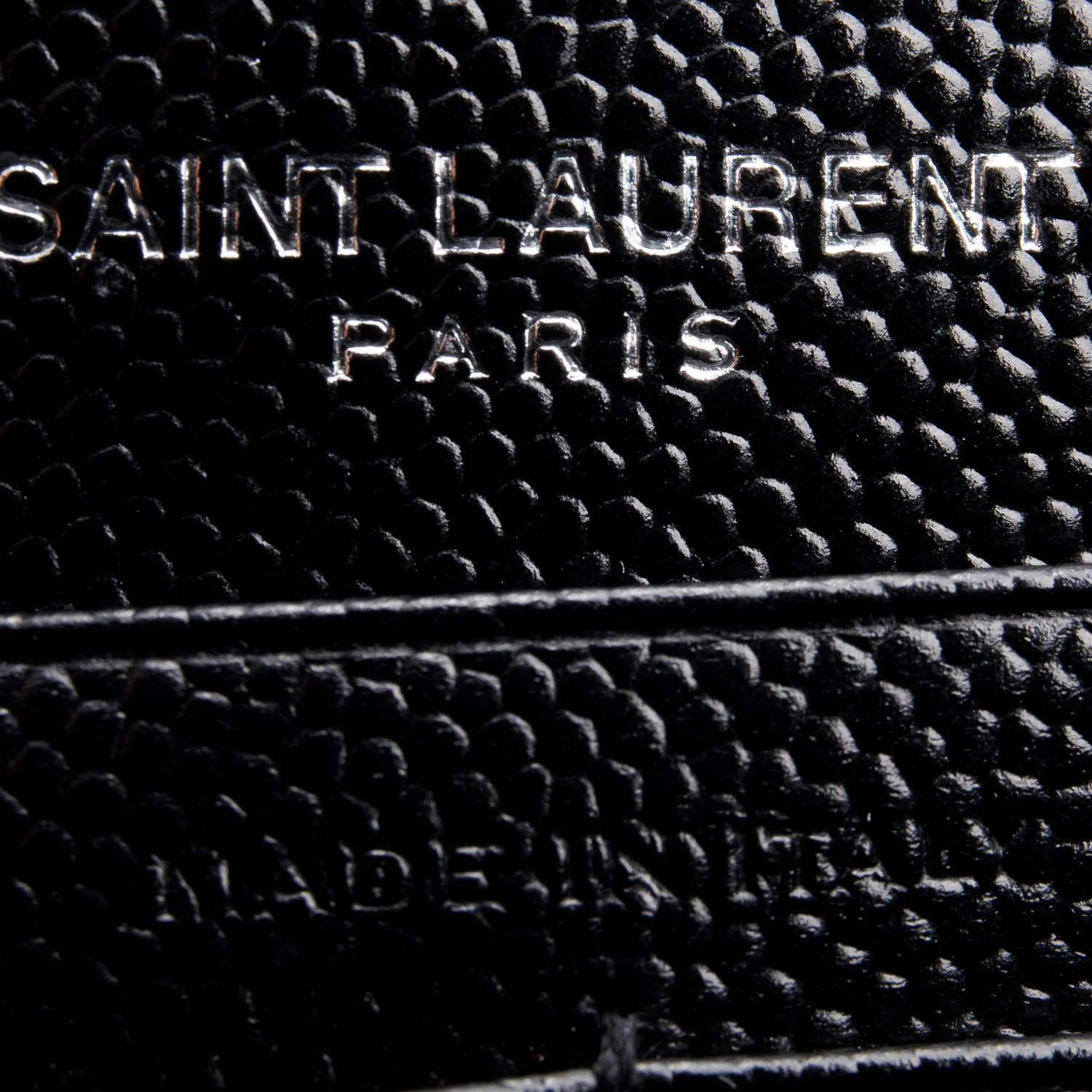 Saint Laurent Black Leather Kate Tassel Wallet on Chain - Image 9