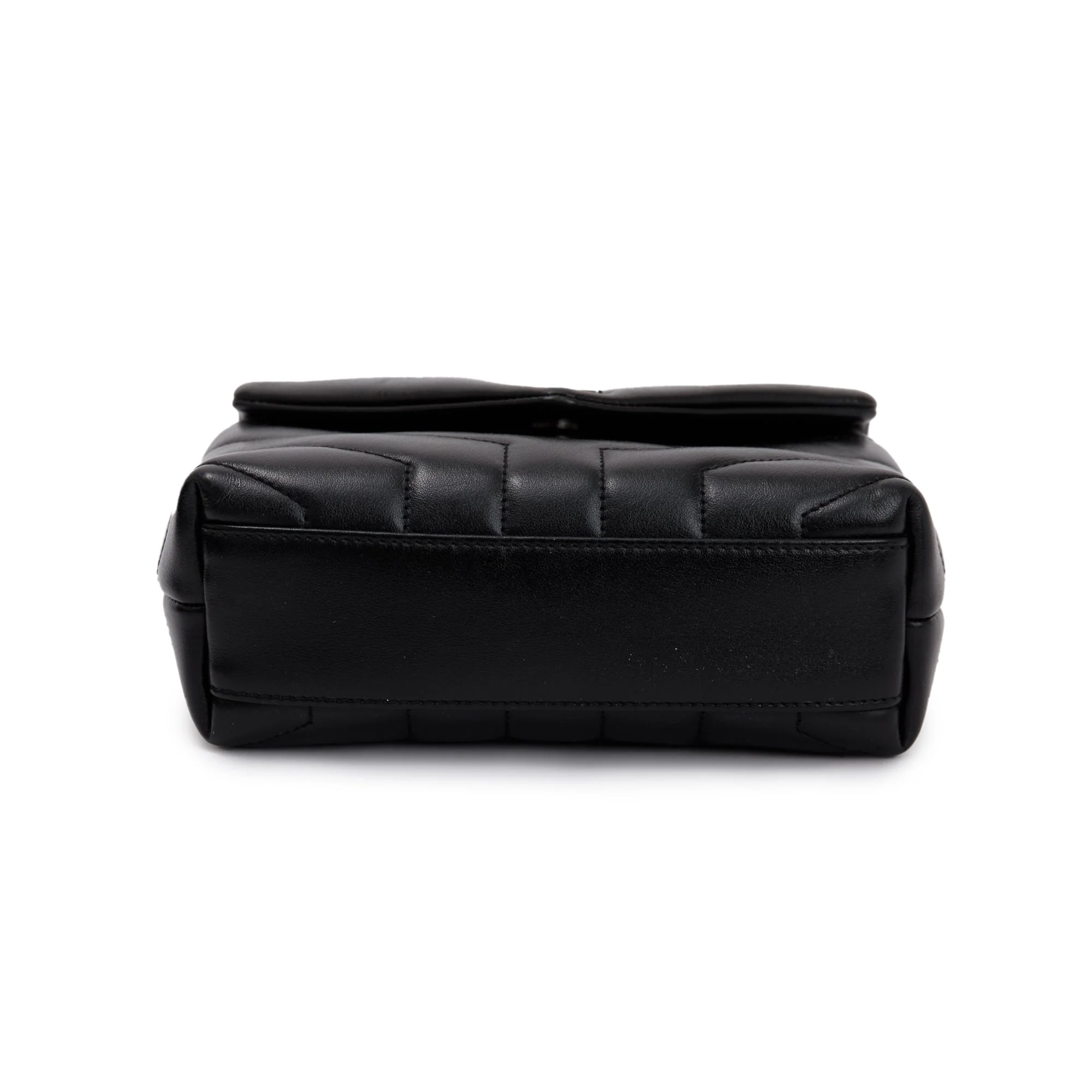 Saint Laurent Black Monogram Matelasse Toy Loulou Crossbody Bag - Image 6