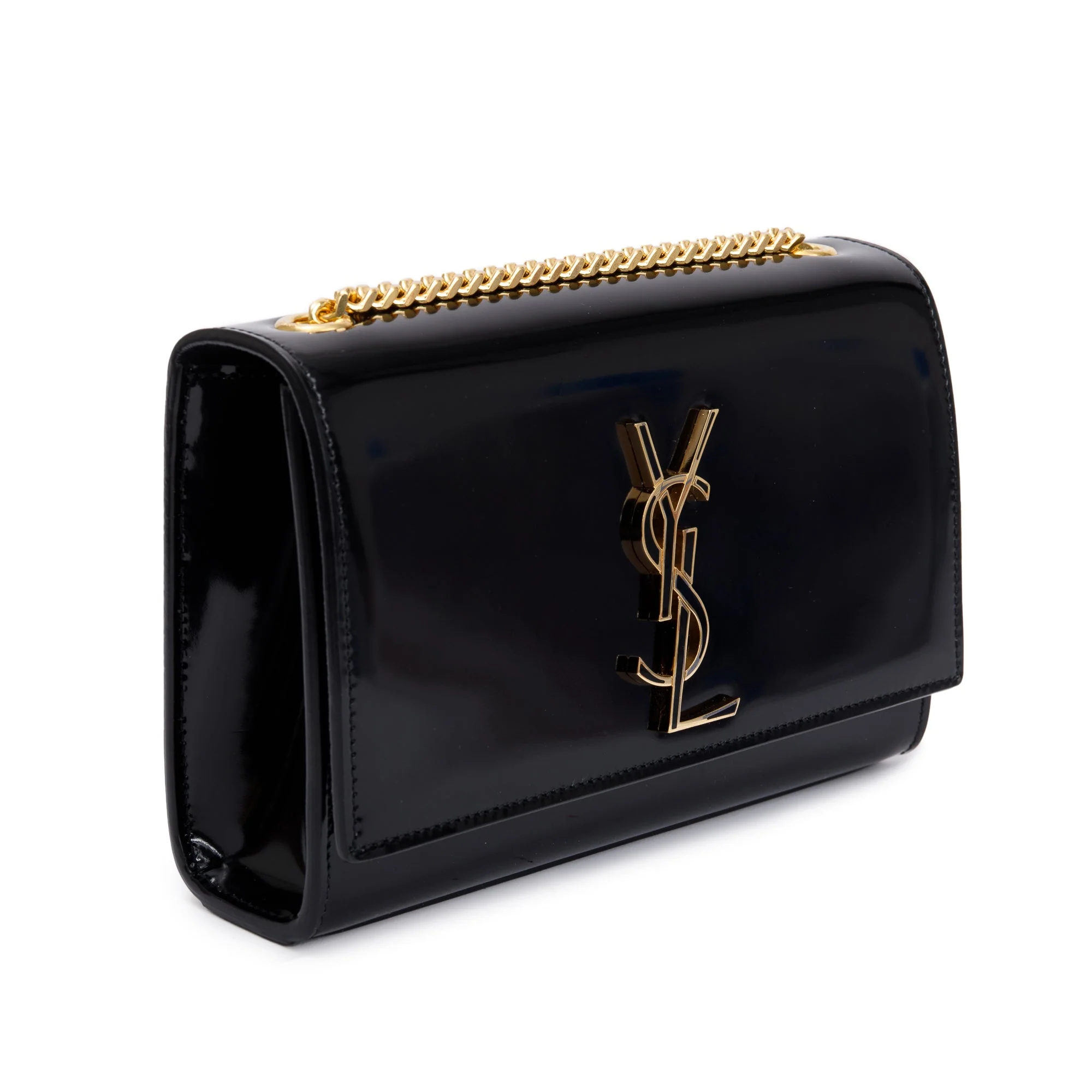 Saint Laurent Black Patent Leather Kate Bag - Image 4