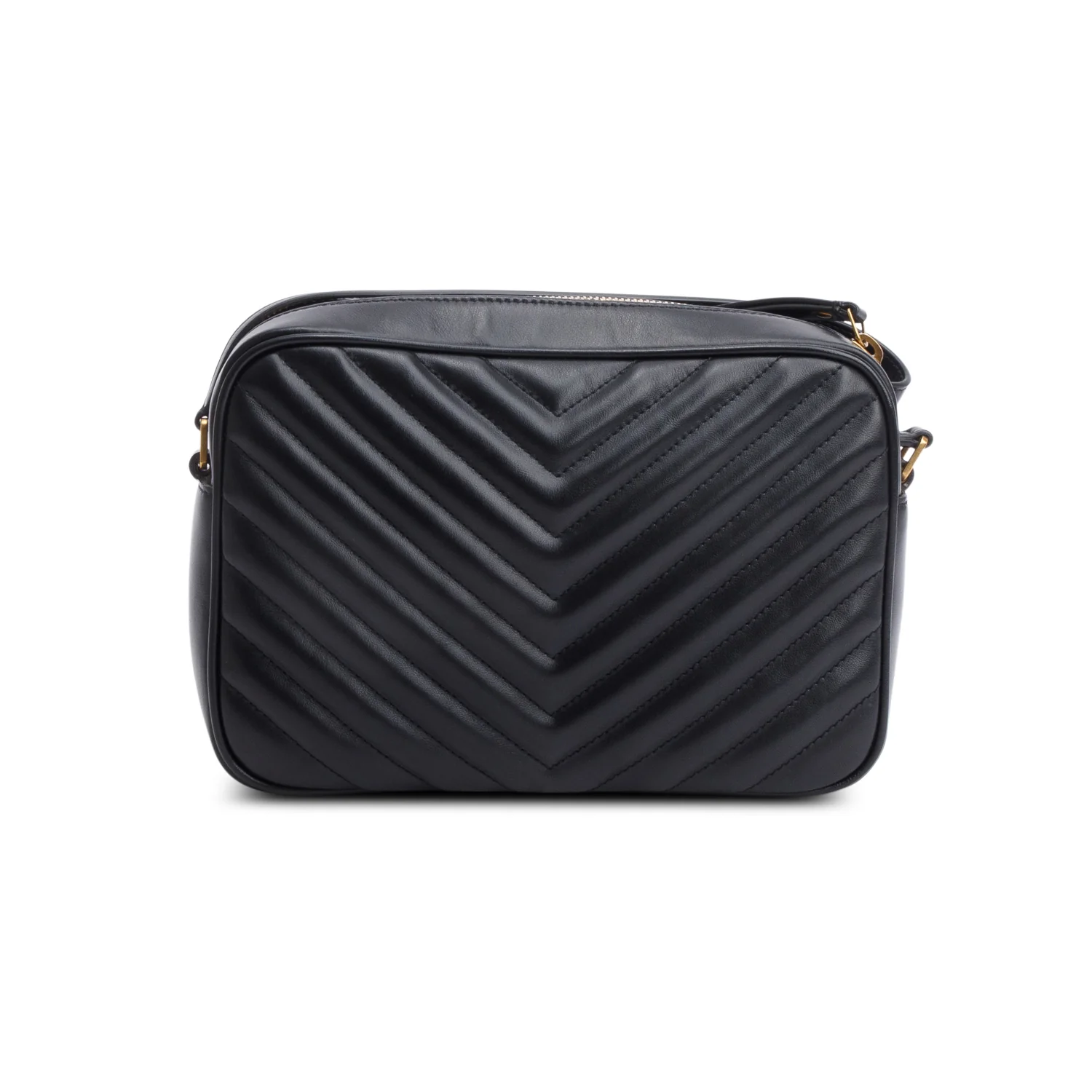Saint Laurent Black Quilted Leather Lou Camera Bag - Image 5