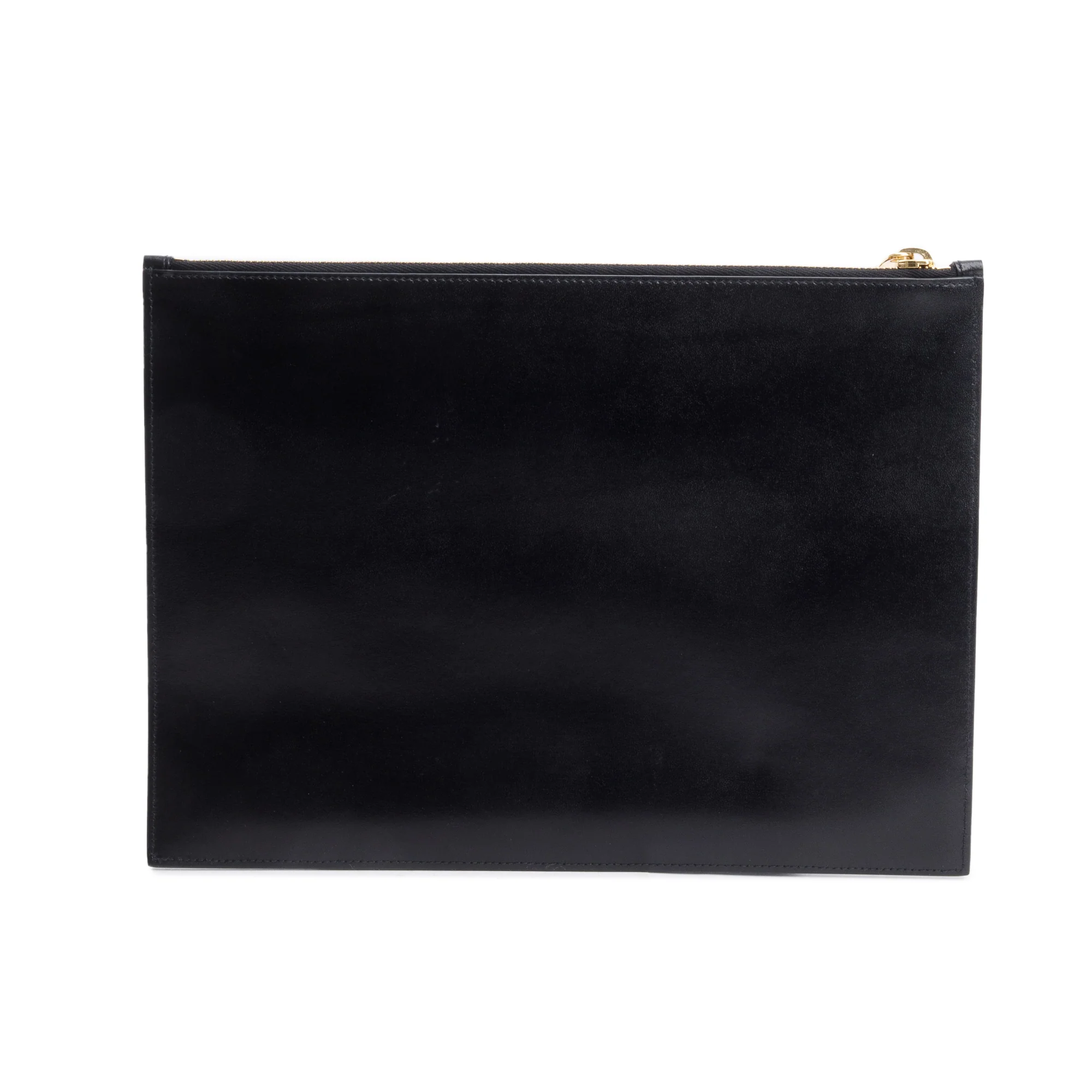 Saint Laurent Black Smooth Leather Large Zipped Document Holder - Image 3