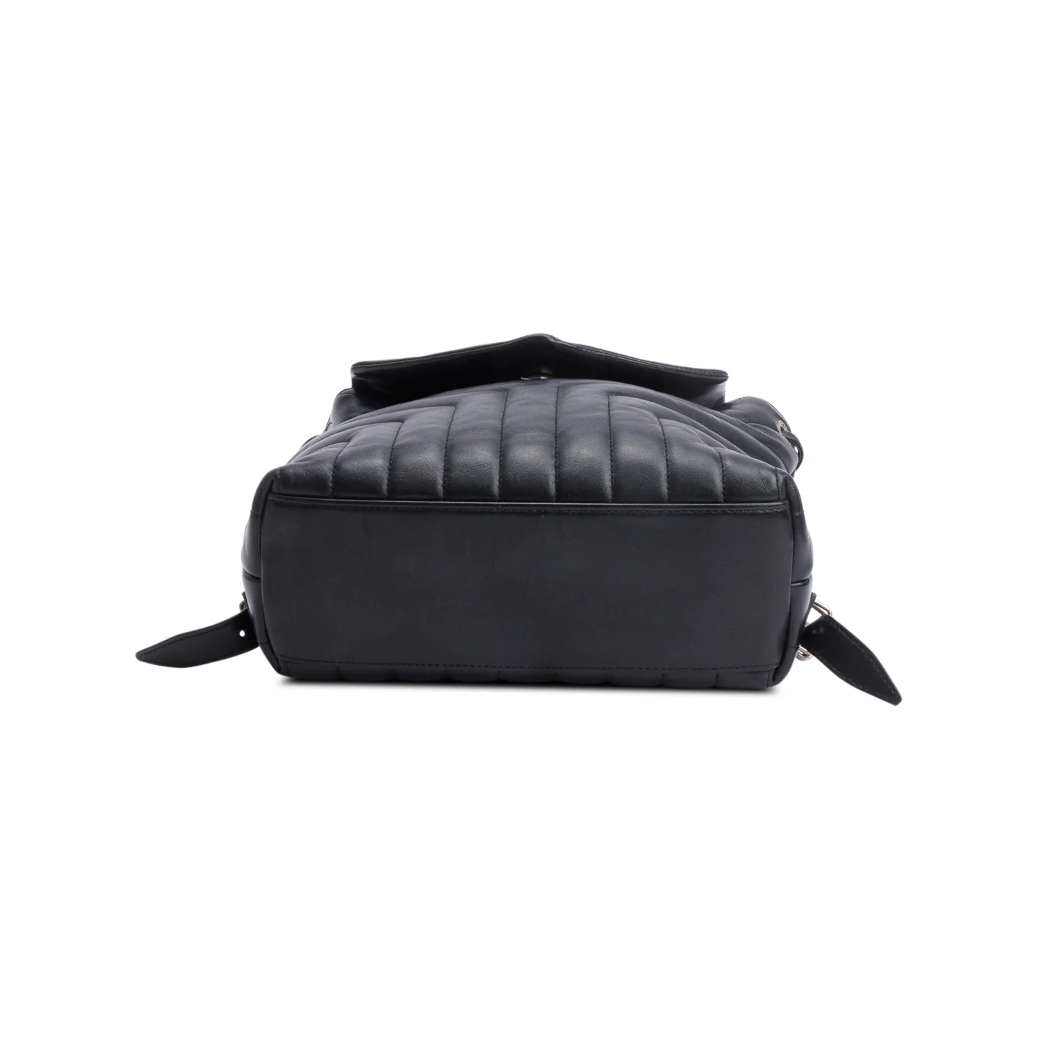Saint Laurent Black Y Quilted Calfskin Leather Small Loulou Backpack - Image 6