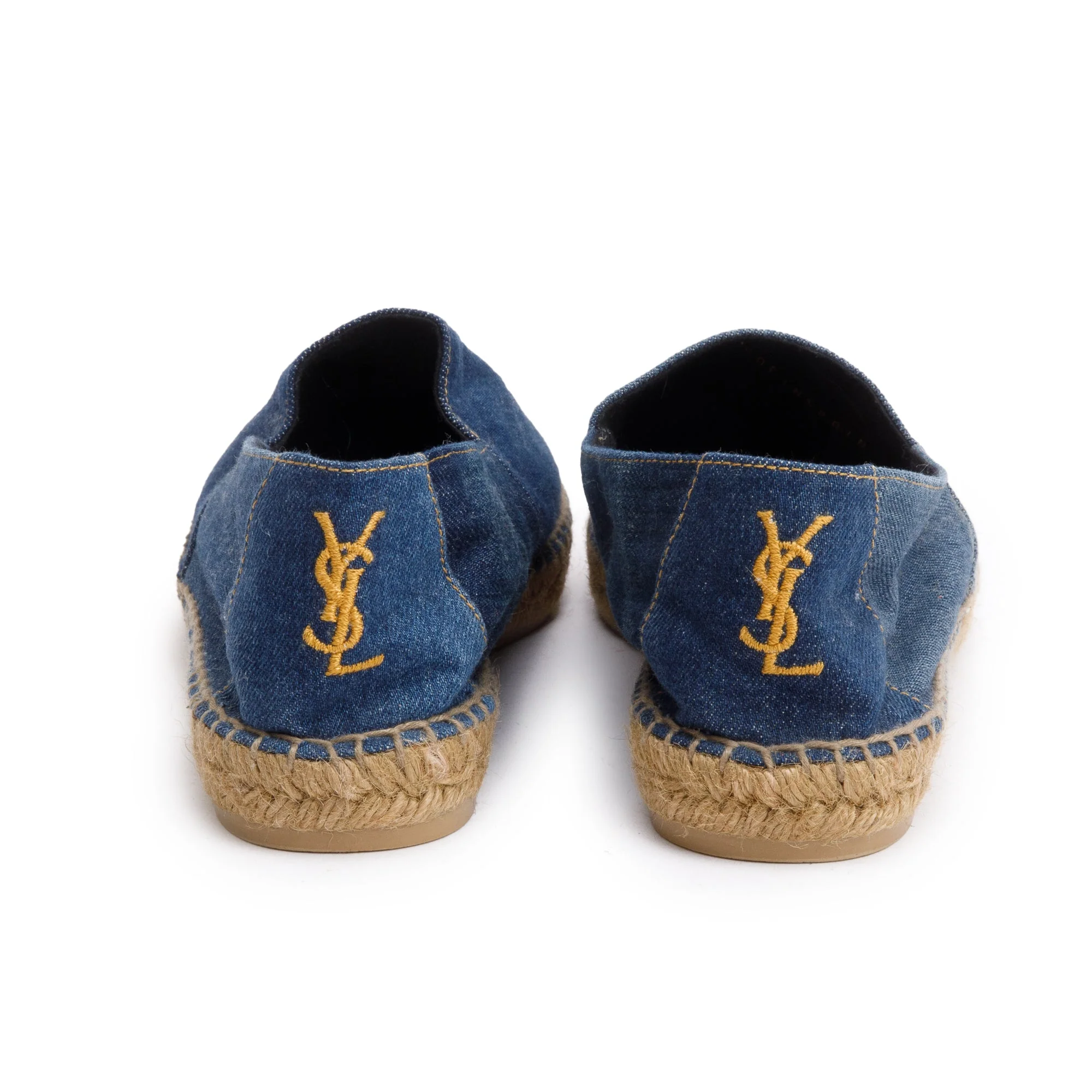 Saint Laurent Blue Denim Espadrilles, Size 43.5 - Image 5