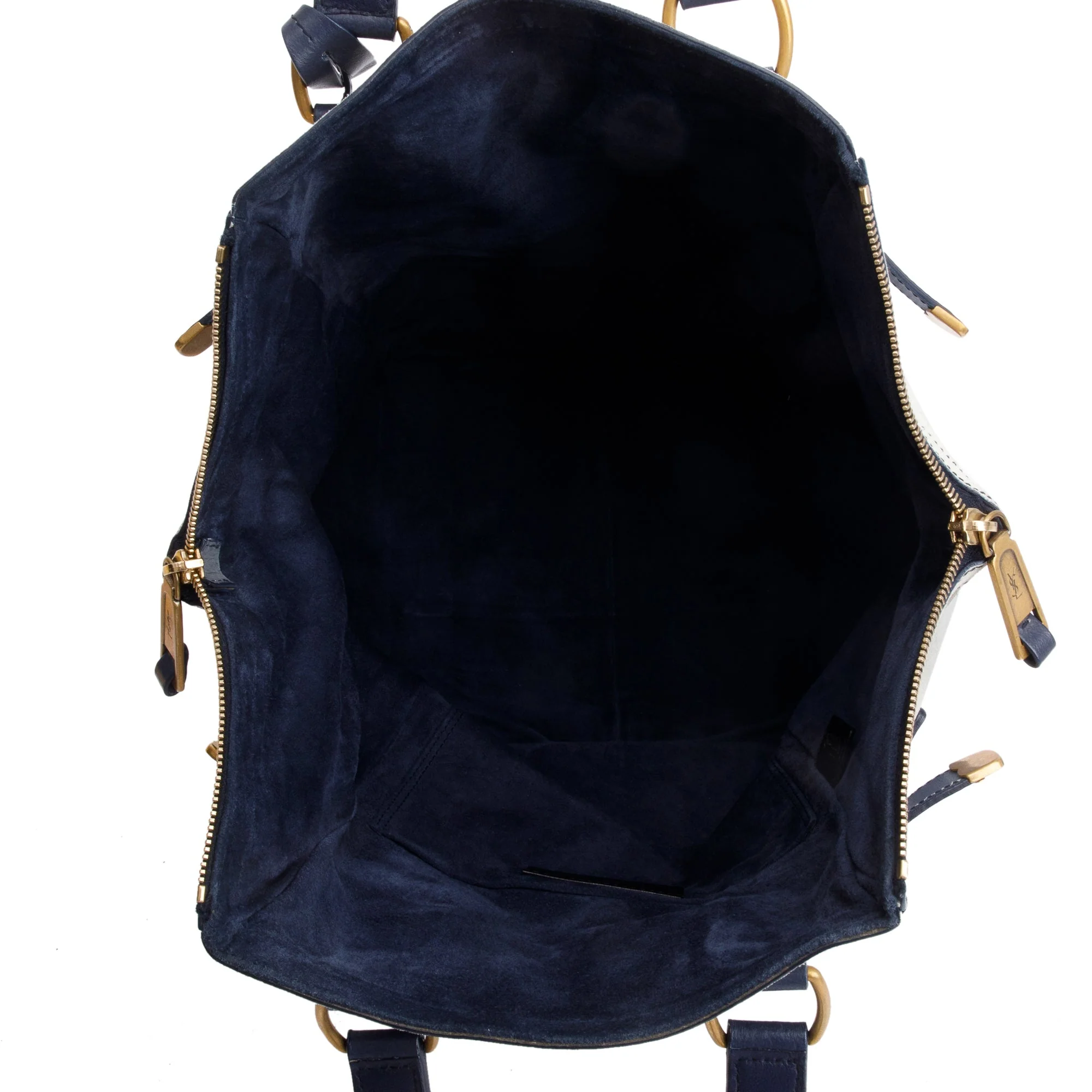 Saint Laurent Blue Ombre Leather Small Downtown Tote - Image 6