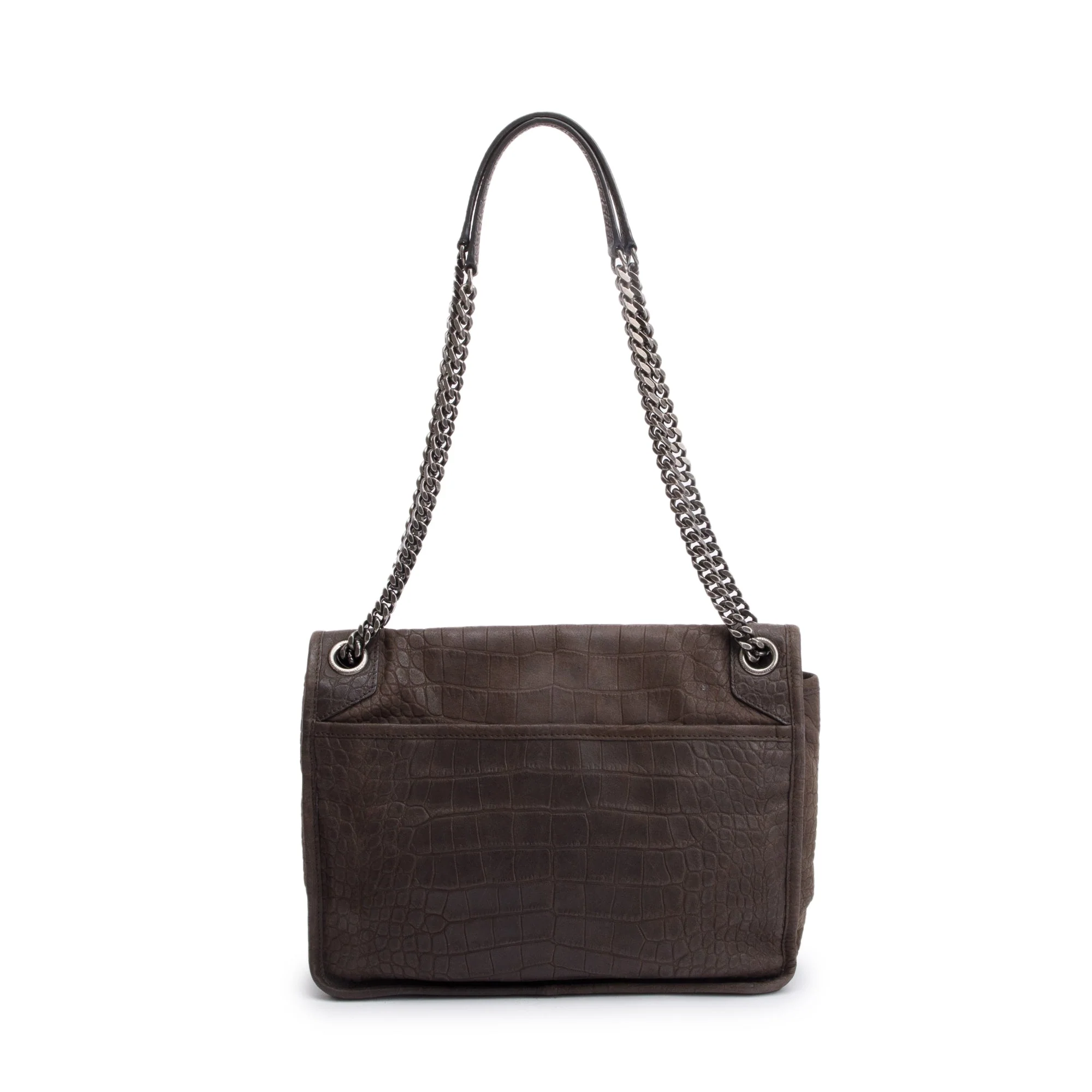Saint Laurent Brown Suede Medium Niki Shoulder Bag - Image 5