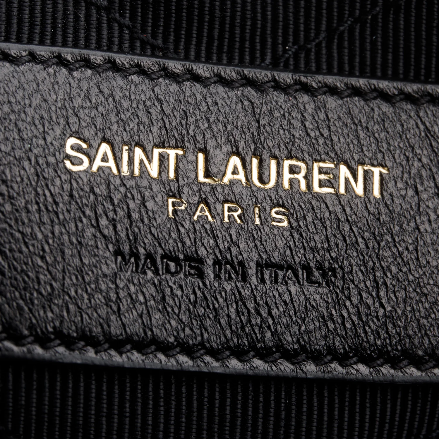 Saint Laurent Calfskin Matelasse Chevron Monogram A5 Wristlet - Image 8