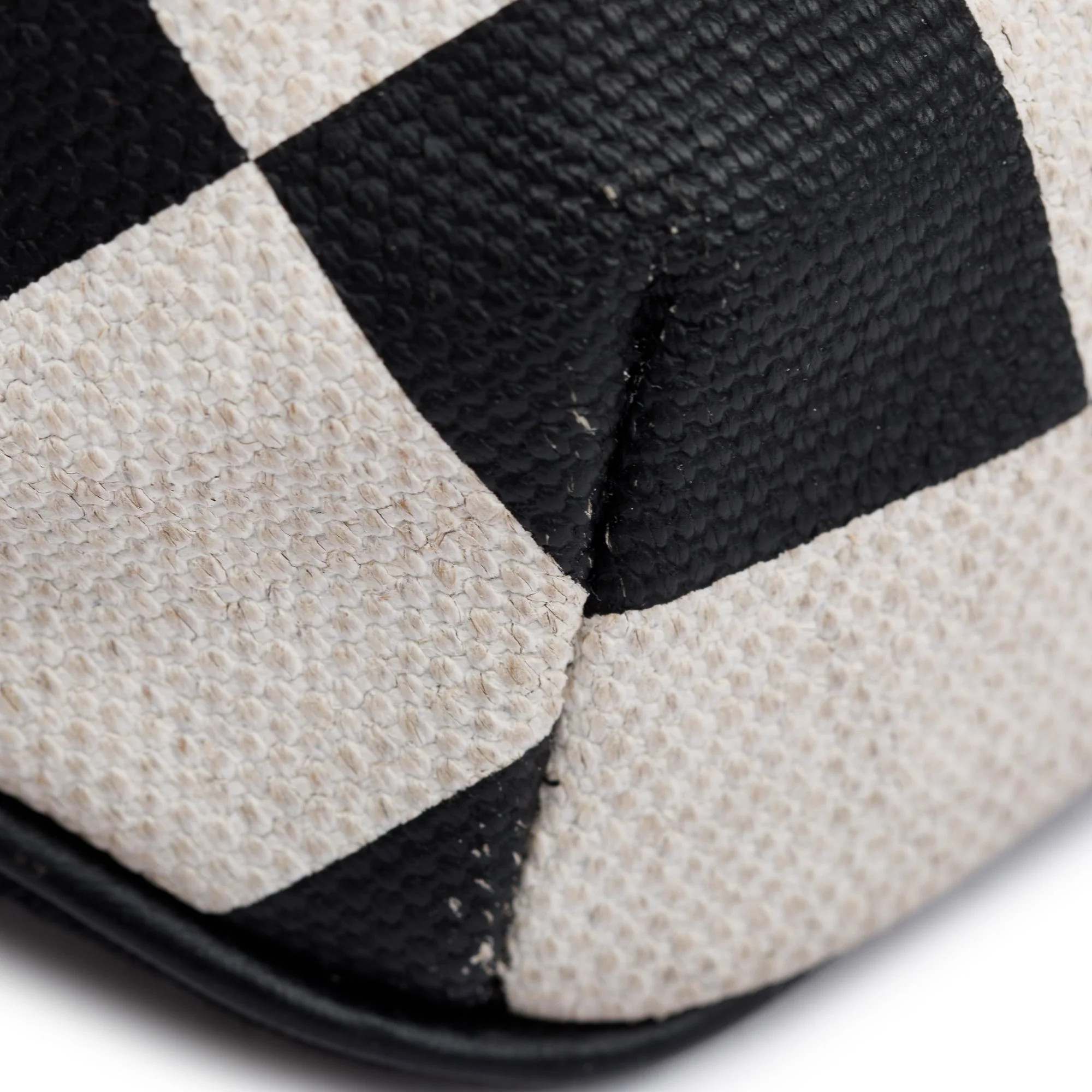 Saint Laurent Checkered Print Canvas Belt Bag - Image 5