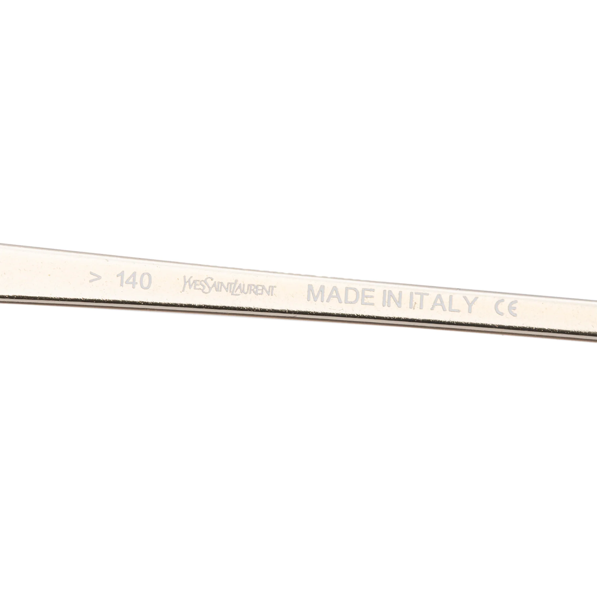 Saint Laurent Gold Tone YSL 2050/S Rimless Rectangular Sunglasses w/ Case - Image 5