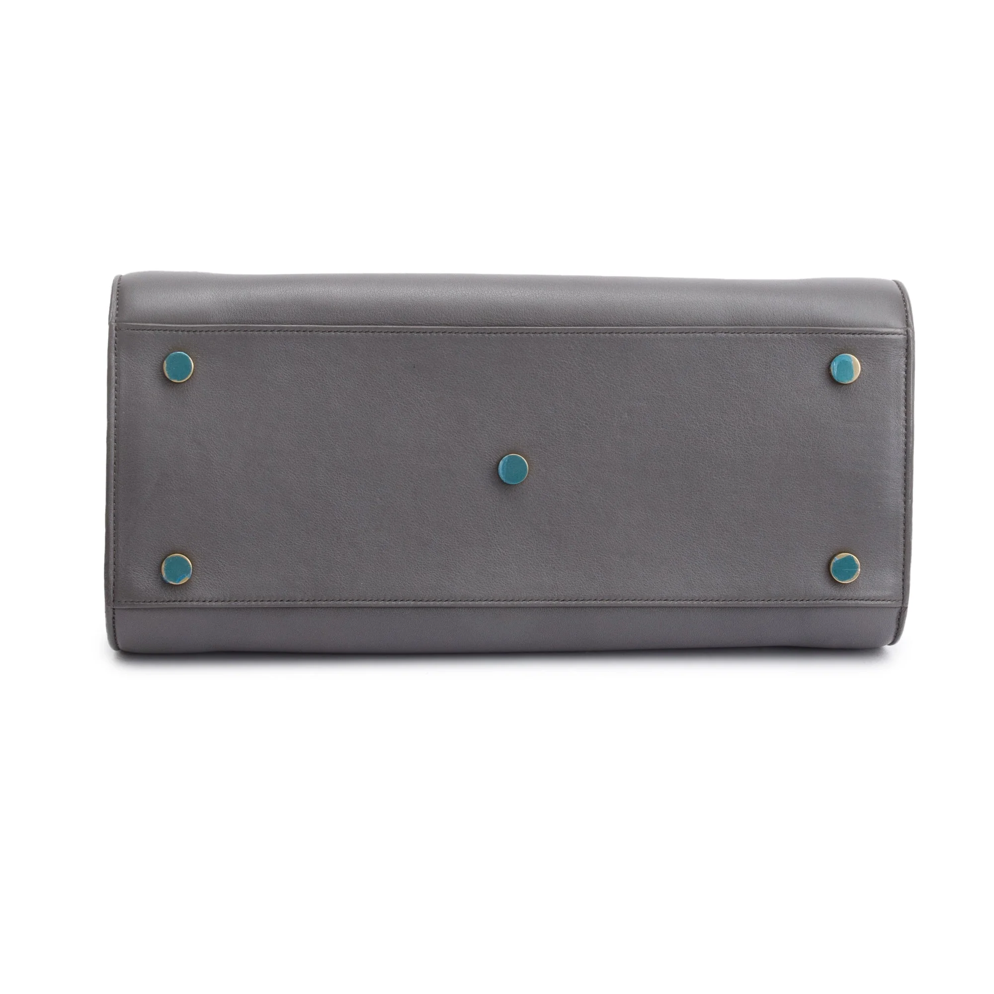 Saint Laurent Grey Leather Small Sac De Jour w/ Strap - Image 6