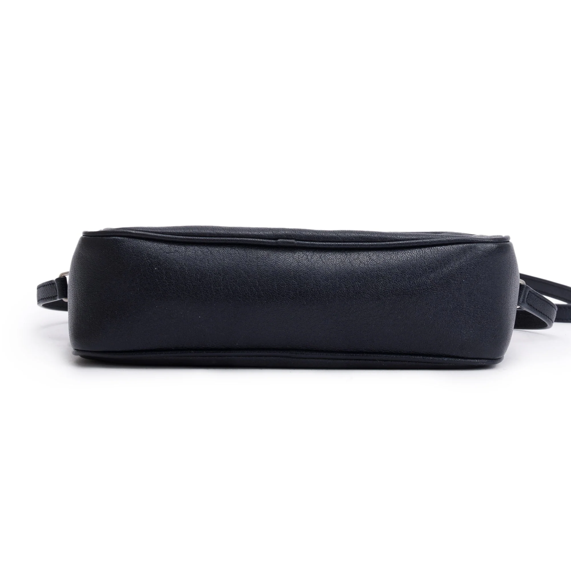 Saint Laurent Navy Monogram Leather Small Lou Camera Bag - Image 6