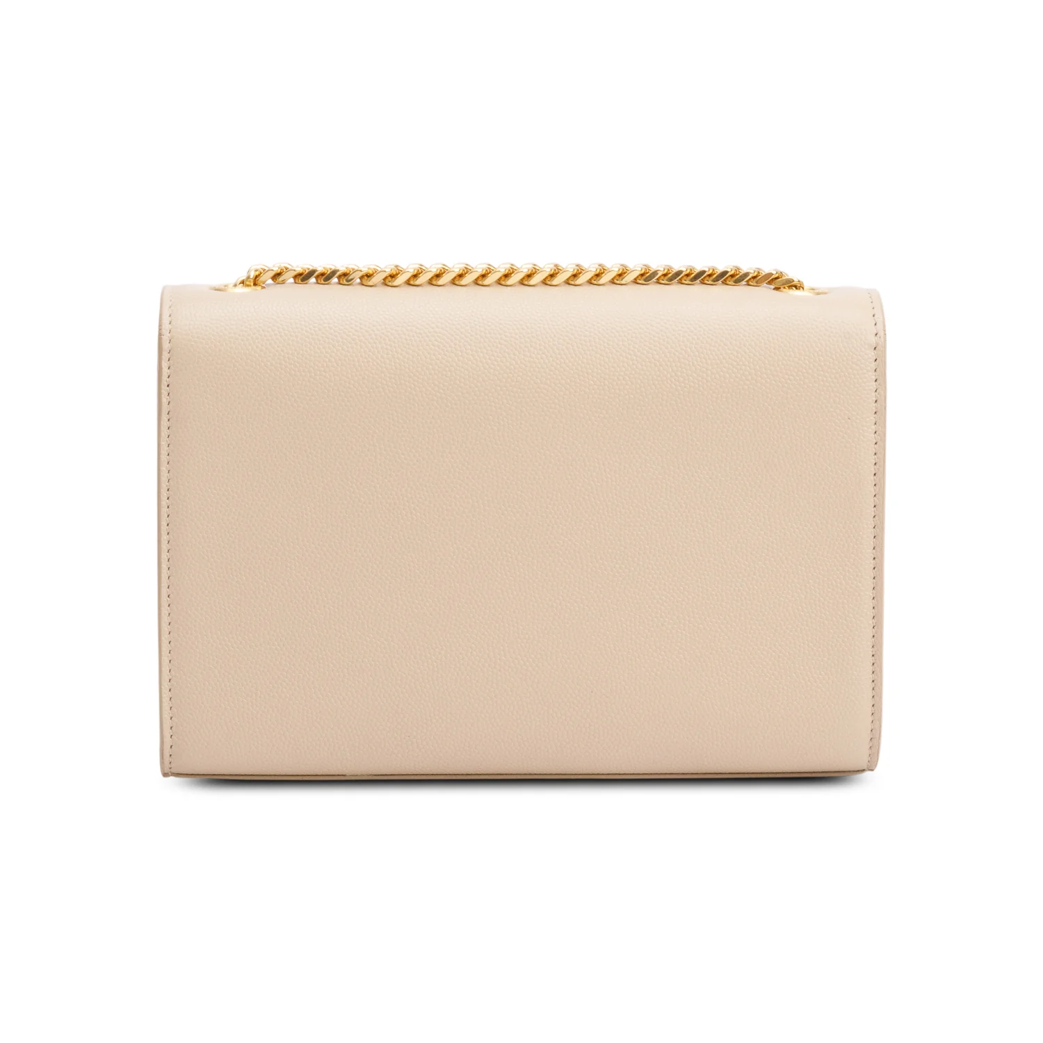 Saint Laurent Nude Grain De Poudre Leather Small Monogram Kate Bag w/ Box & Receipt - Image 6
