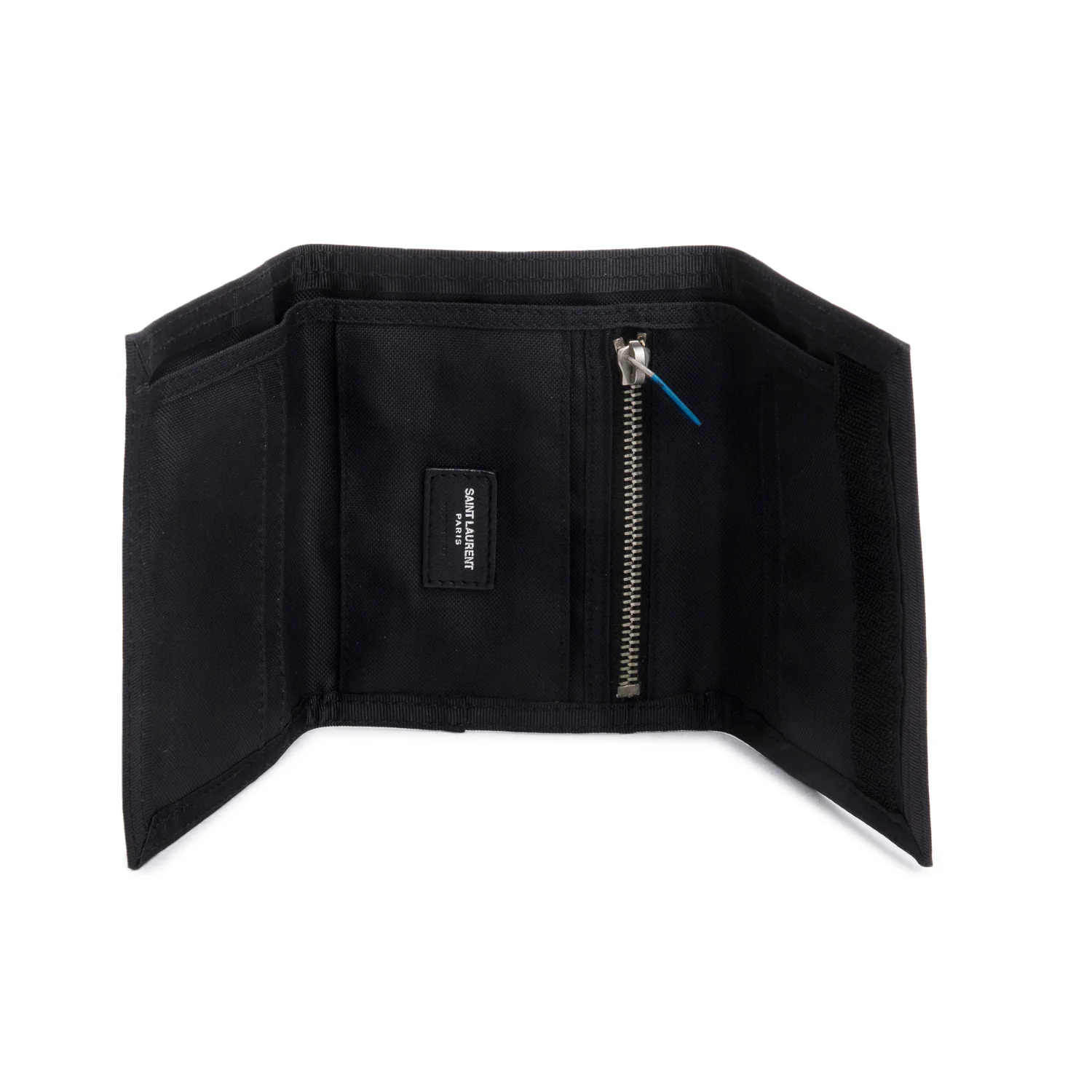 Saint Laurent Pink Canvas Radio Print Buffalo Trifold Wallet - Image 6