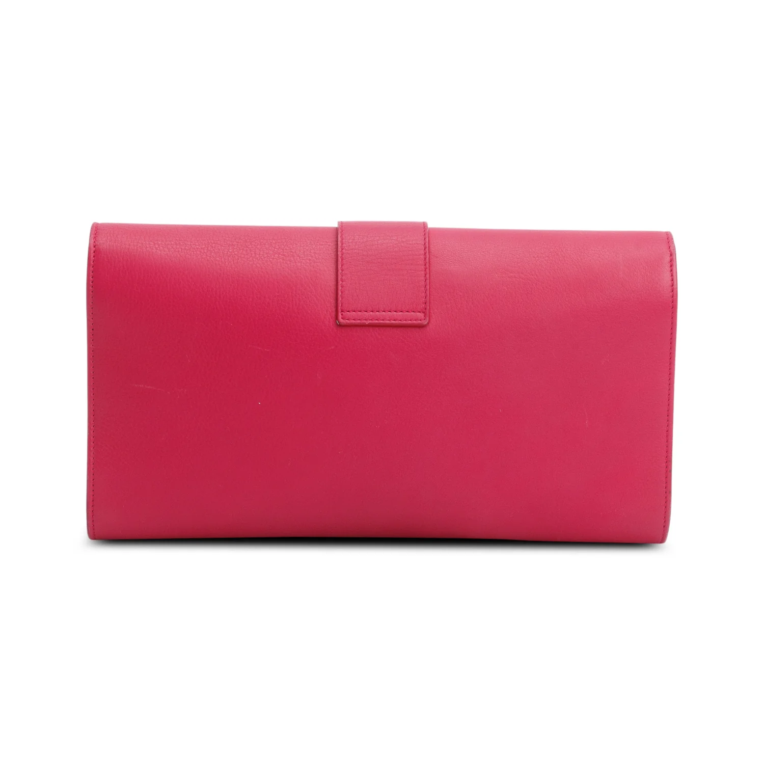 Saint Laurent Pink Leather Classic Y Ligne Clutch - Image 3